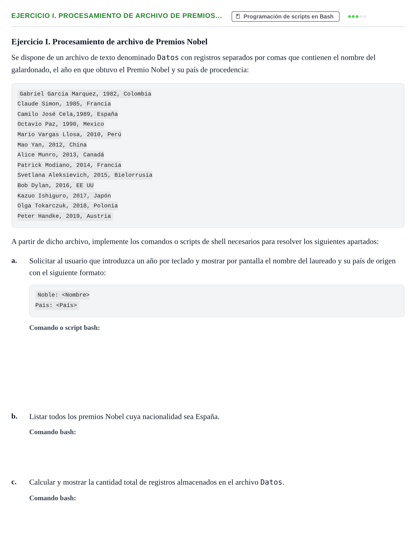 Enunciado: Ejercicio I. Procesamiento de archivo de Premios… · Sistemes Operatius I UB Juny 2020