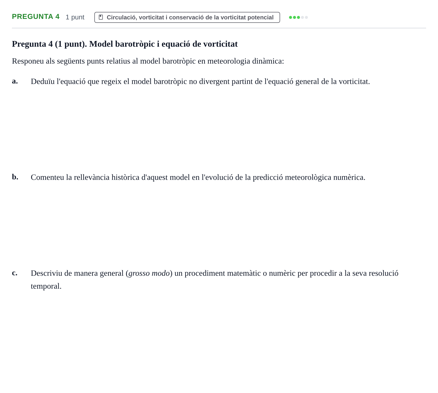 Enunciado: Pregunta 4 · Meteorología y Climatología UB 2012