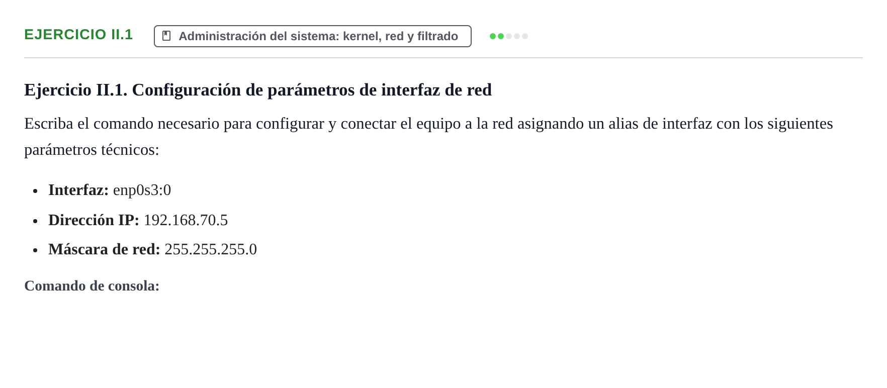 Enunciado: Ejercicio II.1 · Sistemes Operatius I UB Juny 2020