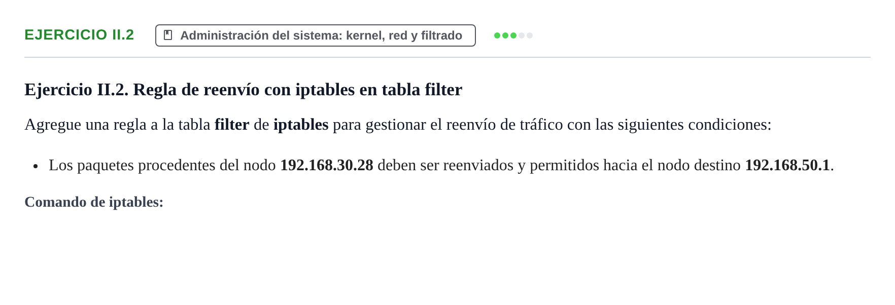 Enunciado: Ejercicio II.2 · Sistemes Operatius I UB Juny 2020