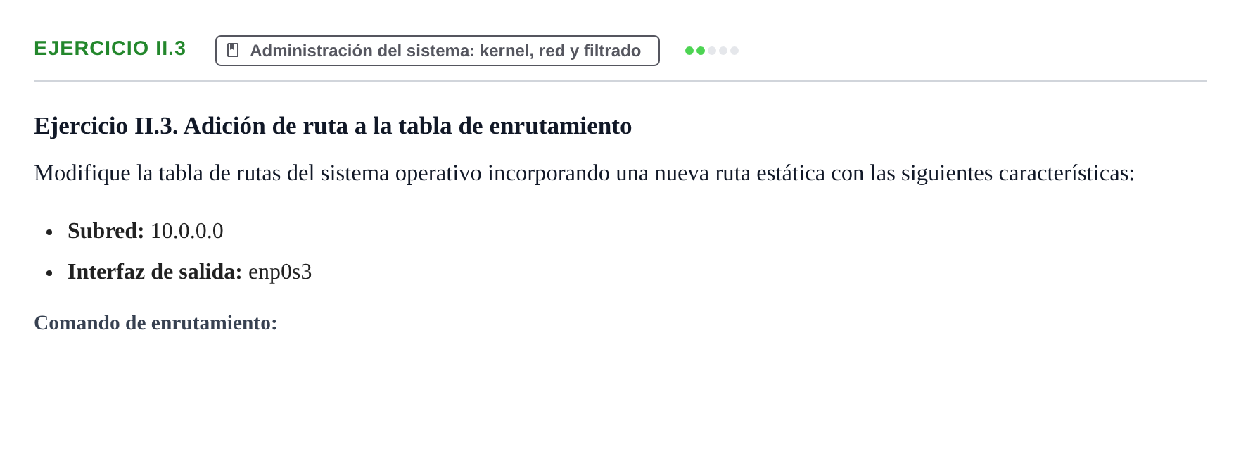 Enunciado: Ejercicio II.3 · Sistemes Operatius I UB Juny 2020