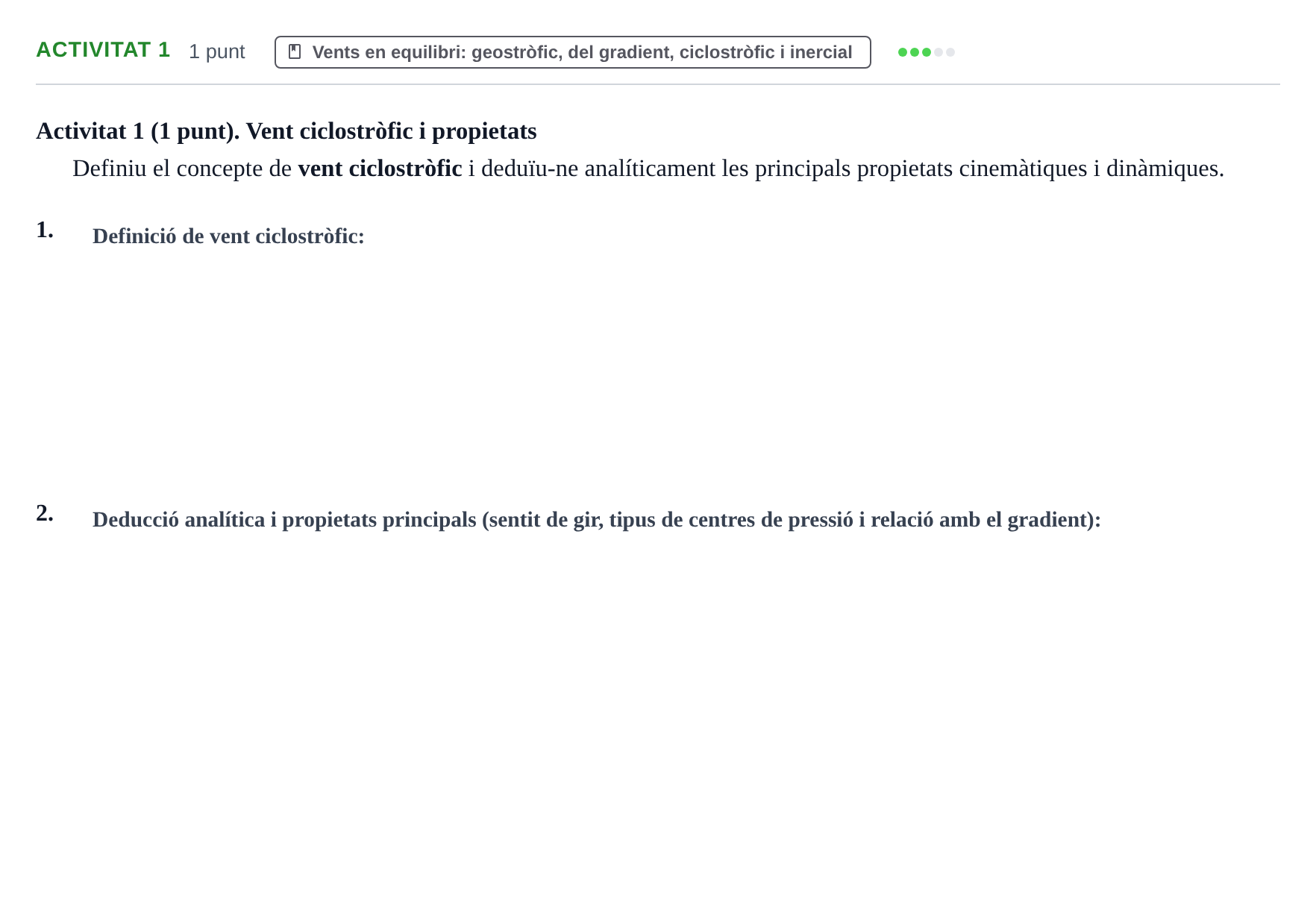 Enunciado: Ejercicio Activitat 1 · Meteorología y Climatología UB 2014