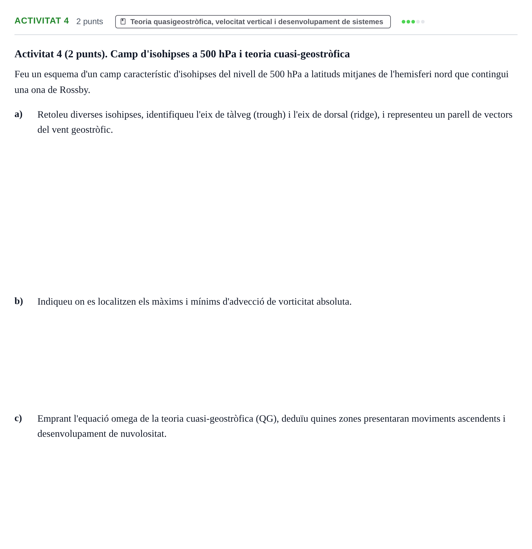 Enunciado: Ejercicio Activitat 4 · Meteorología y Climatología UB 2014