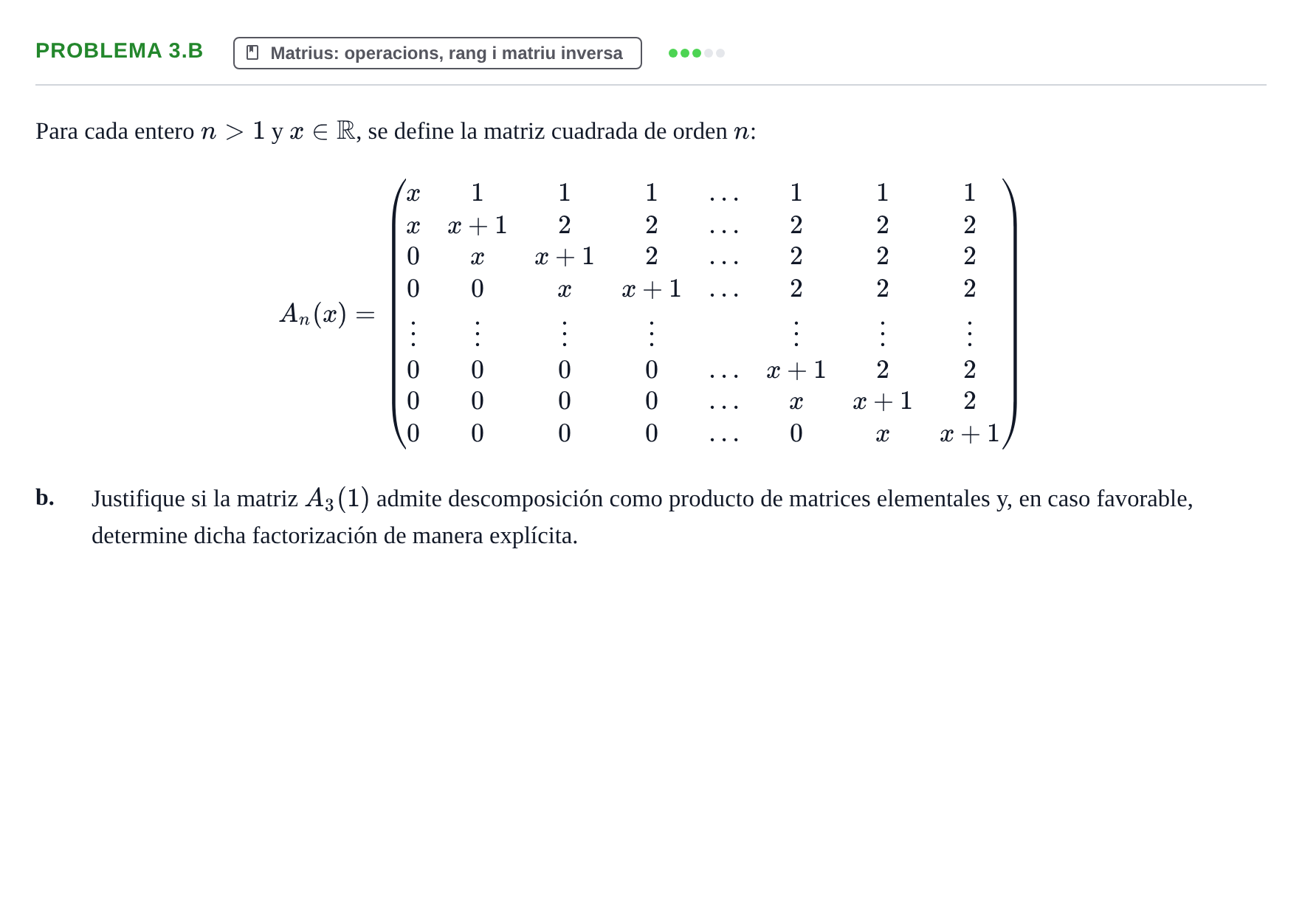 Enunciado: Problema 3.b · Matrices y Vectores UB 2020