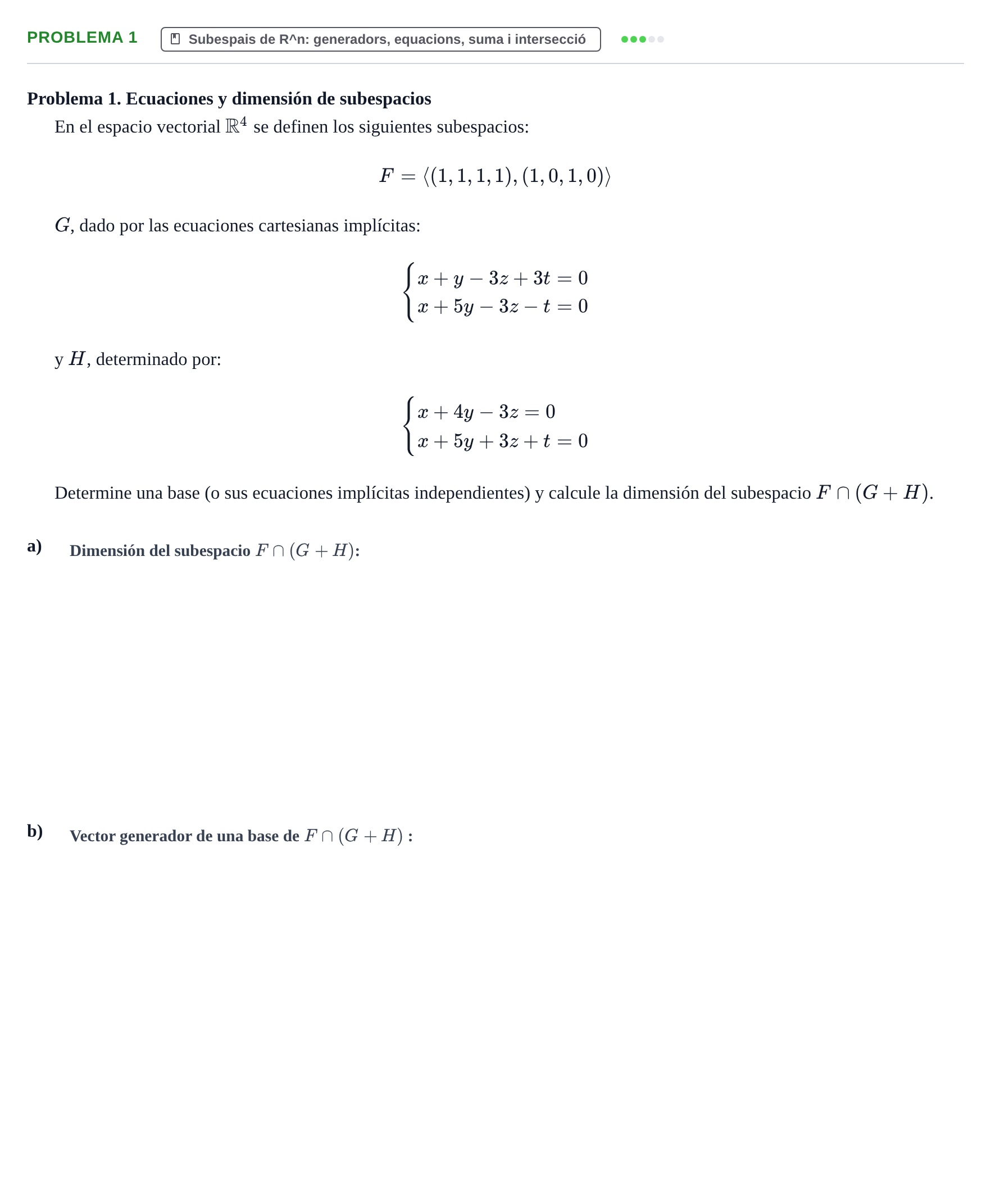 Enunciado: Problema 1 · Matrices y Vectores UB 2013