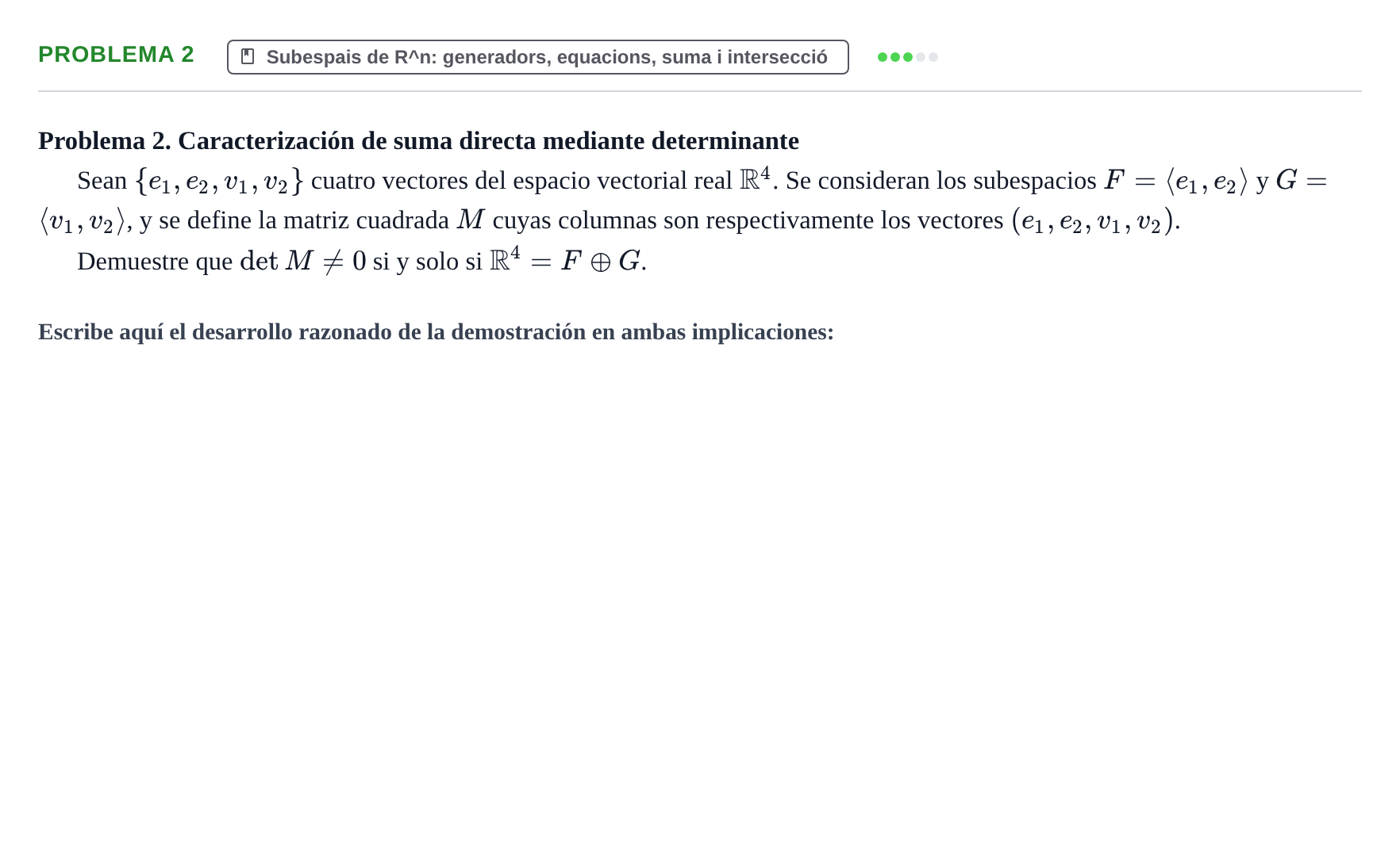 Enunciado: Problema 2 · Matrices y Vectores UB 2013
