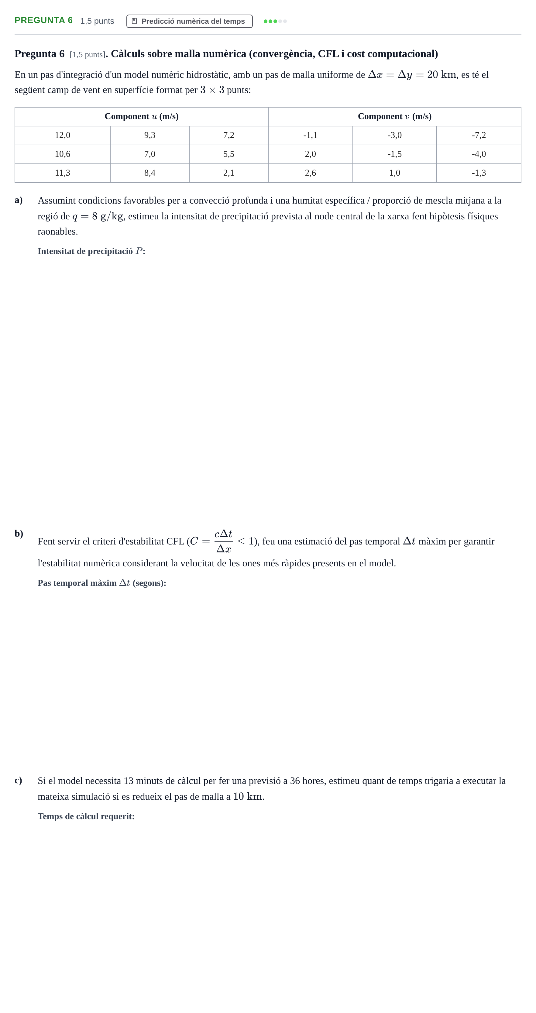 Enunciado: Pregunta 6 · Meteorología y Climatología UB 2011