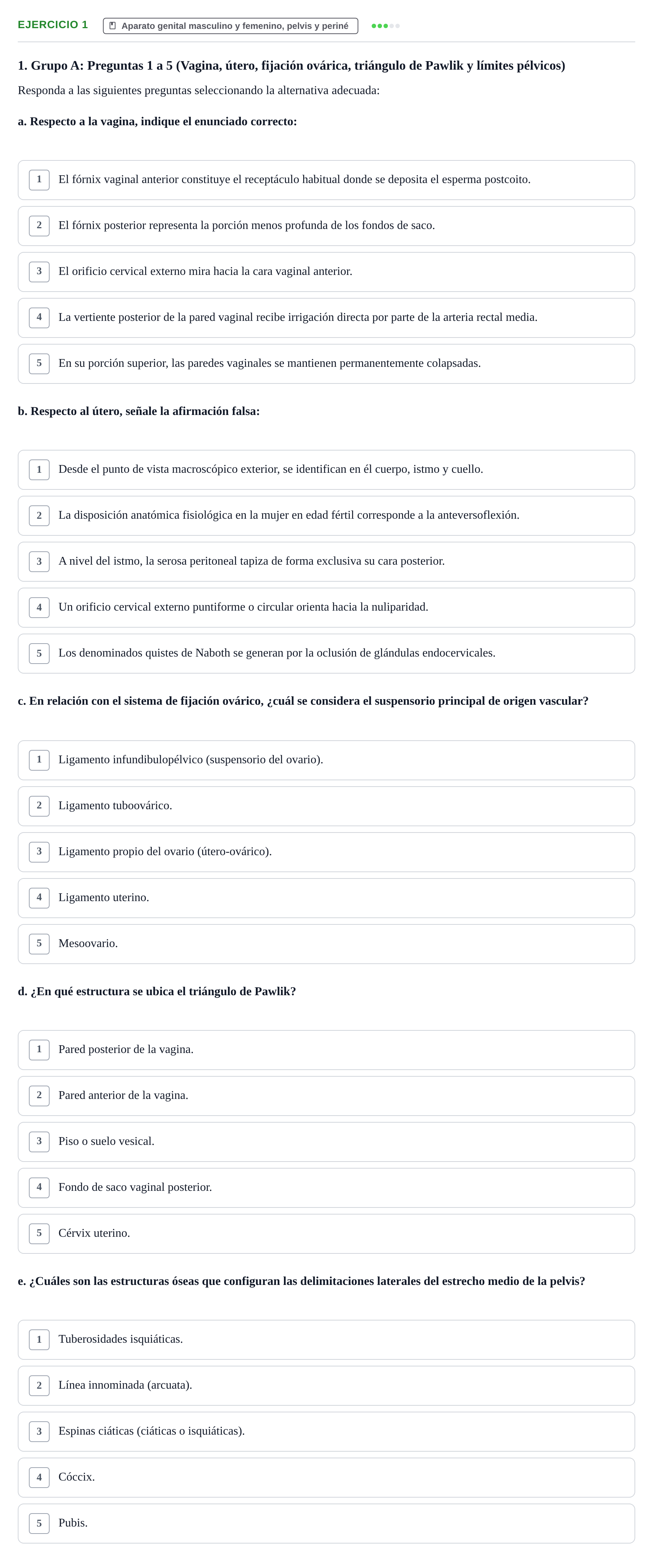 Enunciado: Problema 1 · Anatomía y Embriología de Órganos y Sistemas UB Examen Parcial de Anatomía Humana - Unidad IV