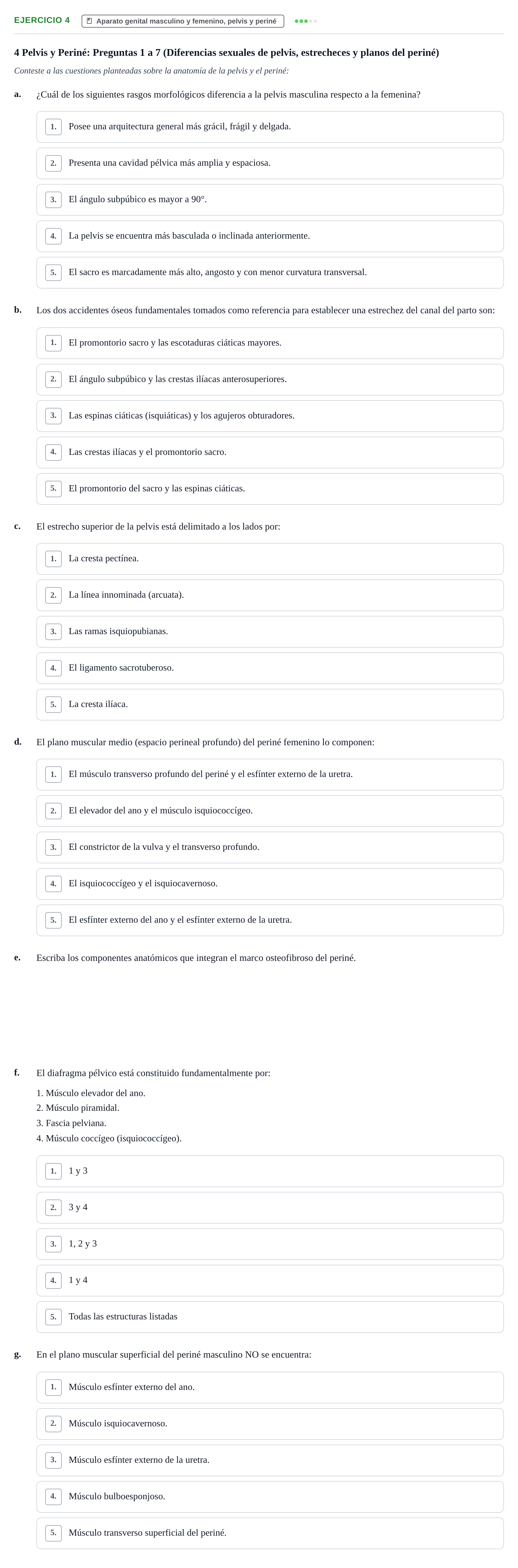 Enunciado: Problema 4 · Anatomía y Embriología de Órganos y Sistemas UB Examen Parcial de Anatomía Humana - Unidad IV