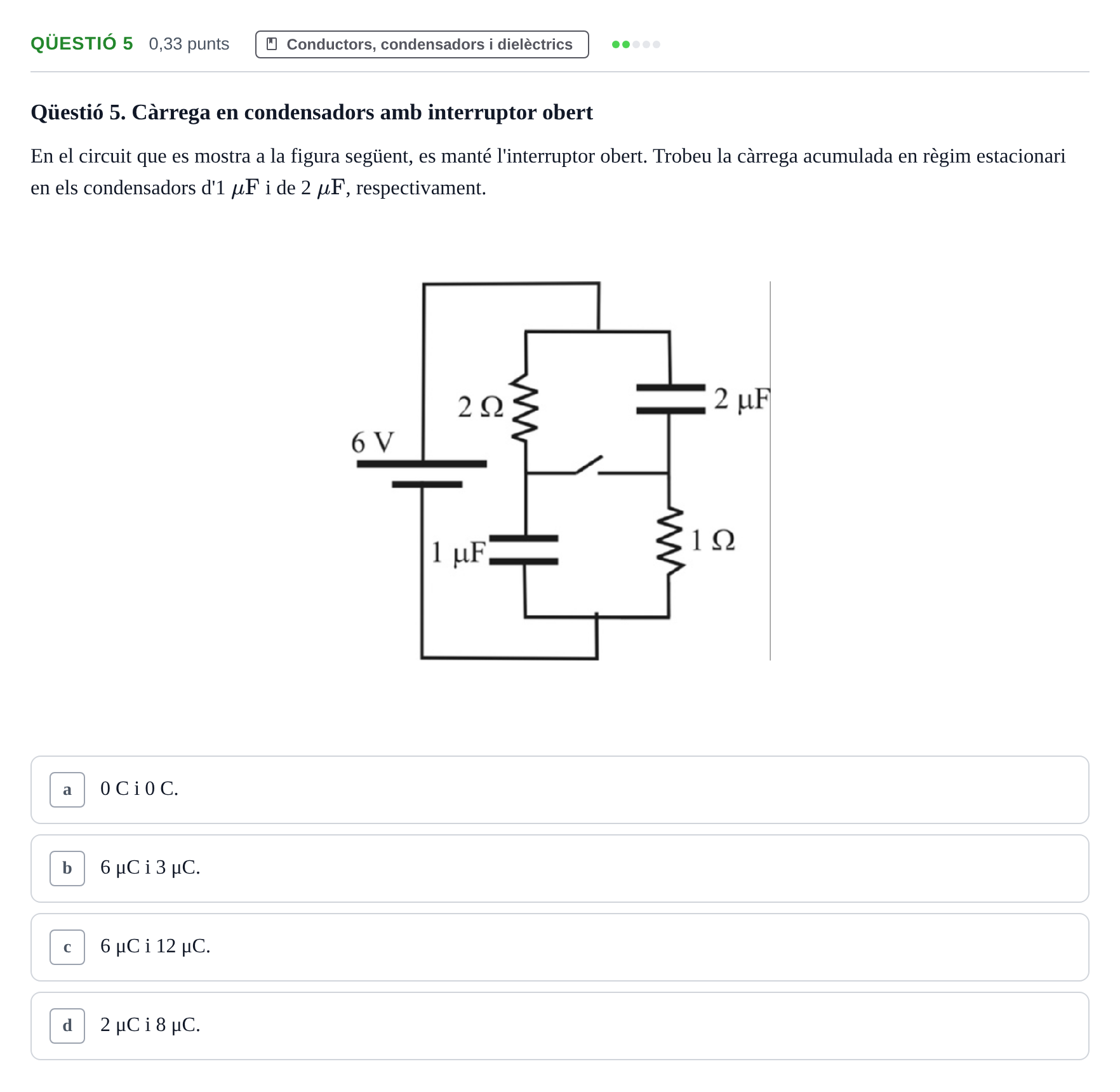 Enunciado: Ejercicio Qüestió 5 · Fundamentos de Electromagnetismo y Óptica UB Juny 2023