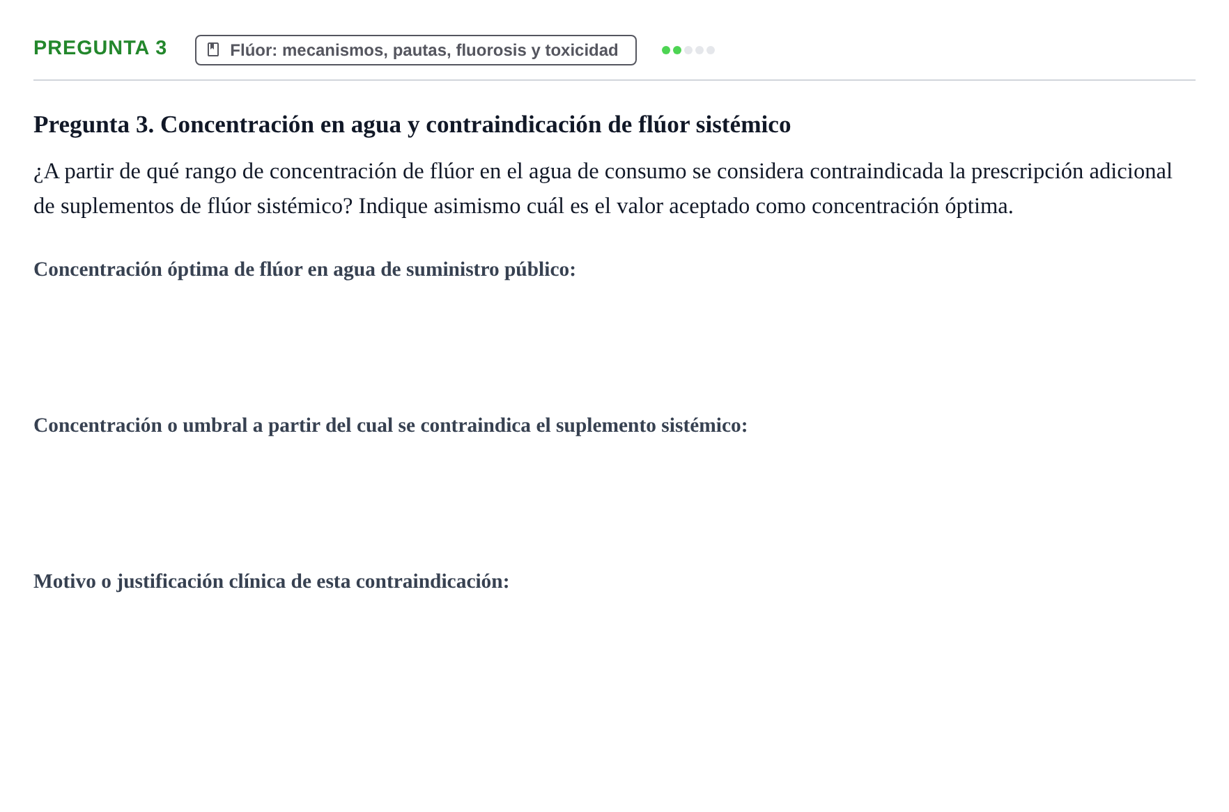 Enunciado: Pregunta 3 · Odontología Preventiva y Comunitaria UB 2015