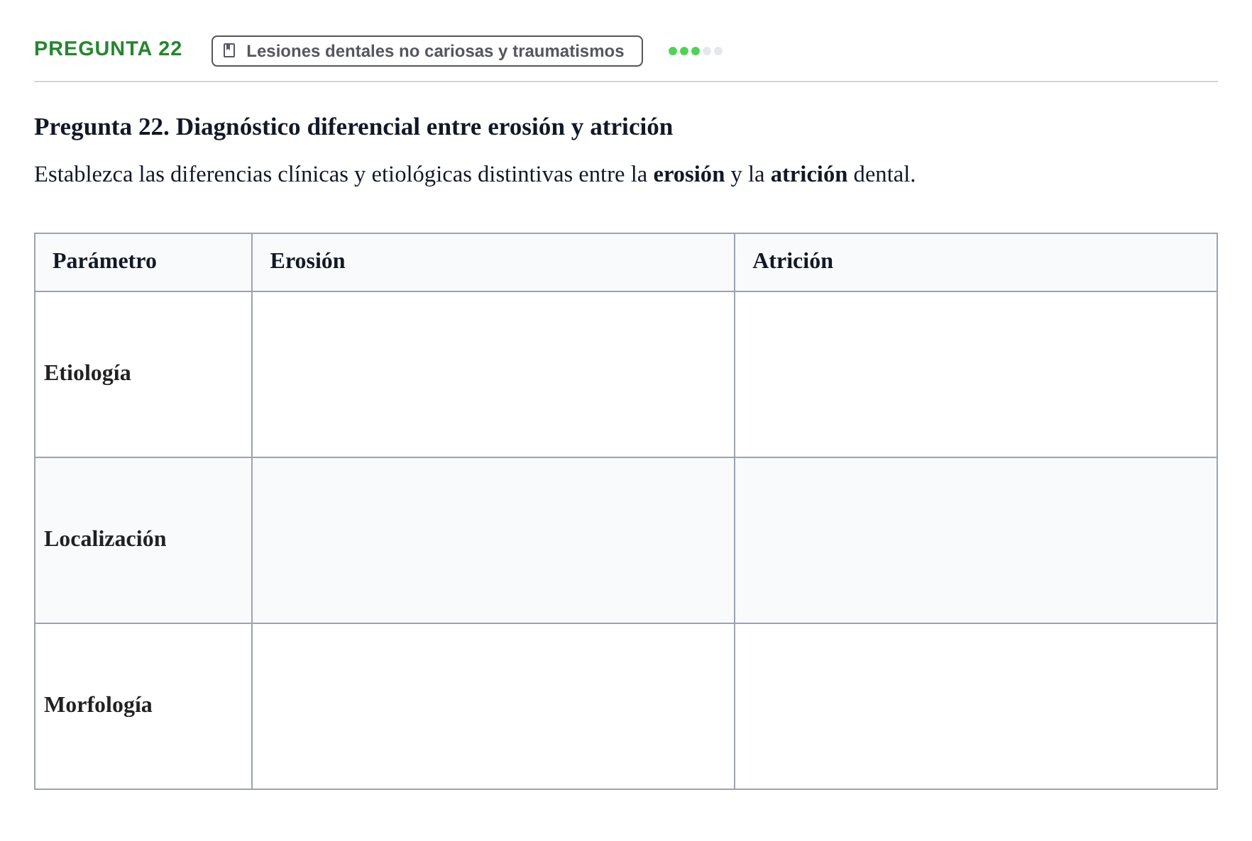 Enunciado: Pregunta 22 · Odontología Preventiva y Comunitaria UB Juny 2014