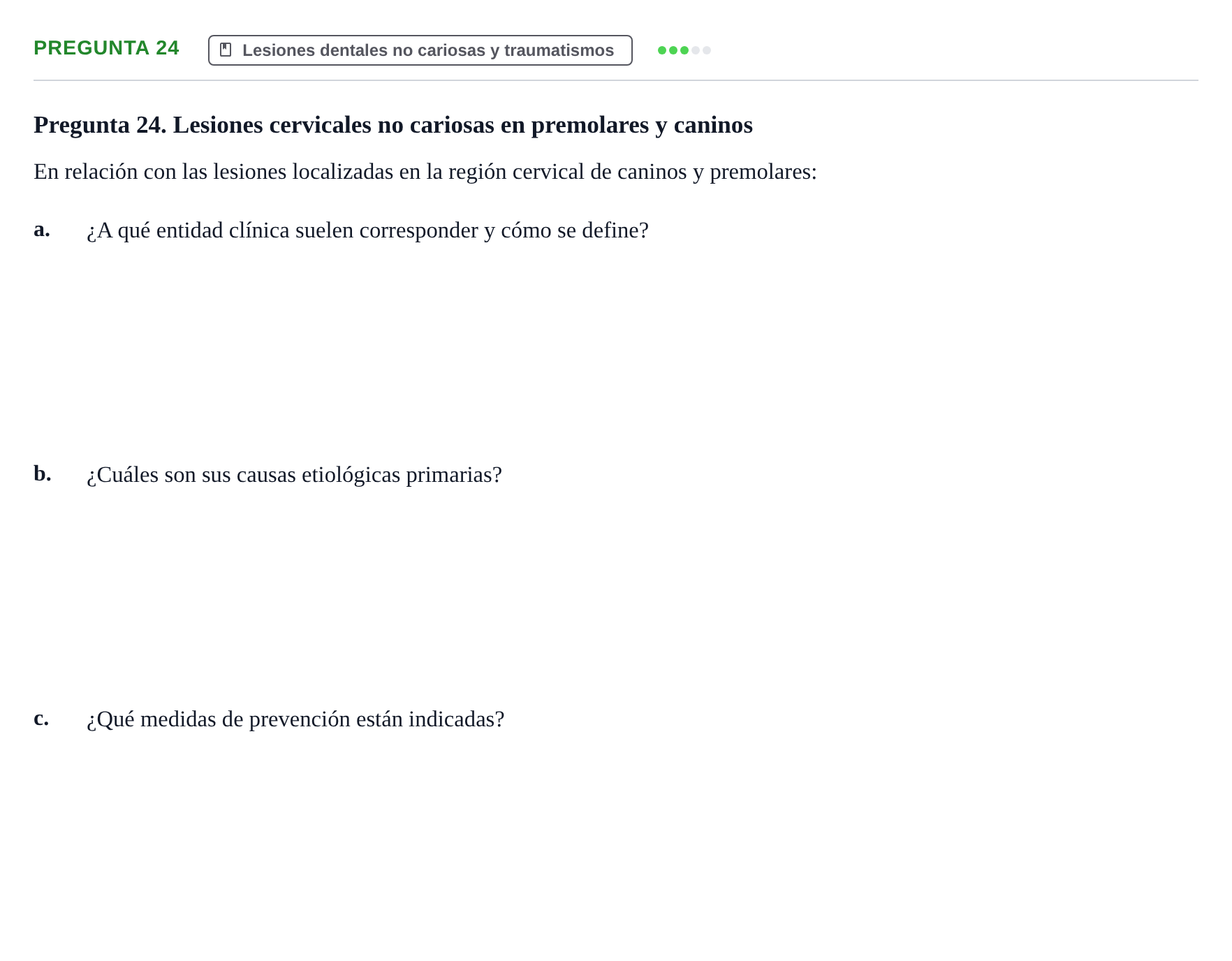 Enunciado: Pregunta 24 · Odontología Preventiva y Comunitaria UB Juny 2014