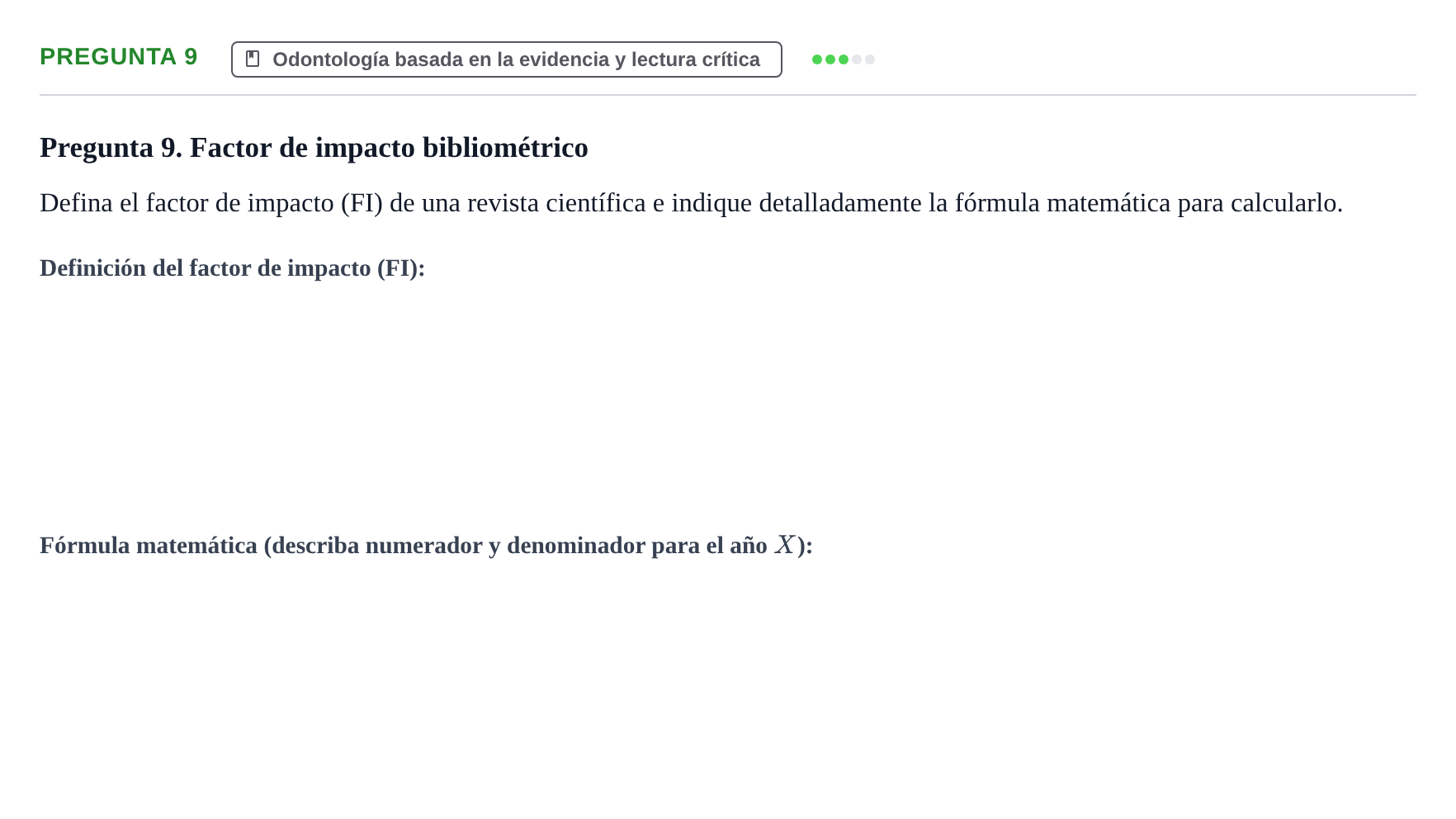 Enunciado: Pregunta 9 · Odontología Preventiva y Comunitaria UB Juny 2014