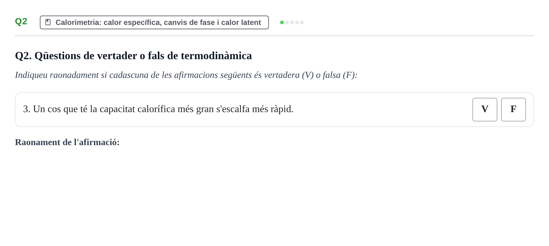 Enunciado: Ejercicio Q2 - Calorimetria · Fundamentos de Ondas, Fluidos y Termodinámica UB 2015
