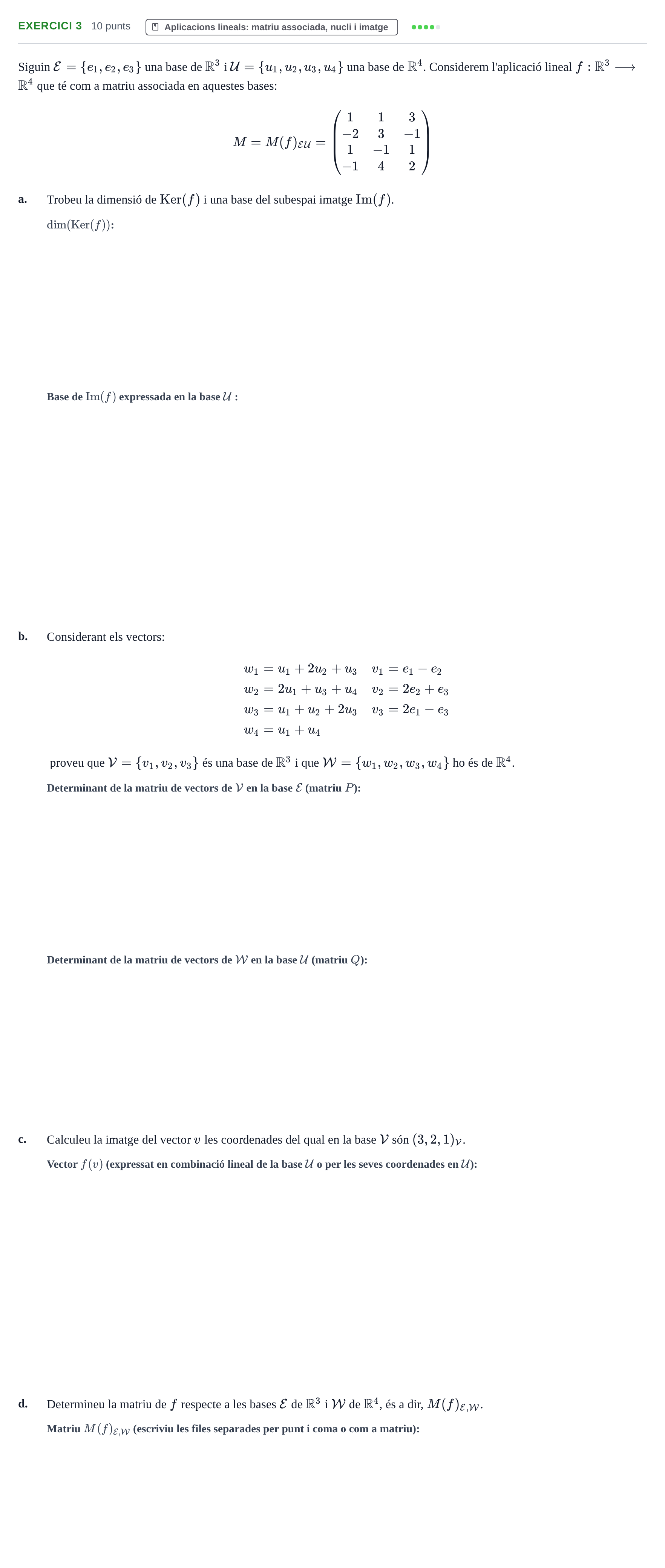 Enunciado: Exercici 3 · Álgebra UB 2018