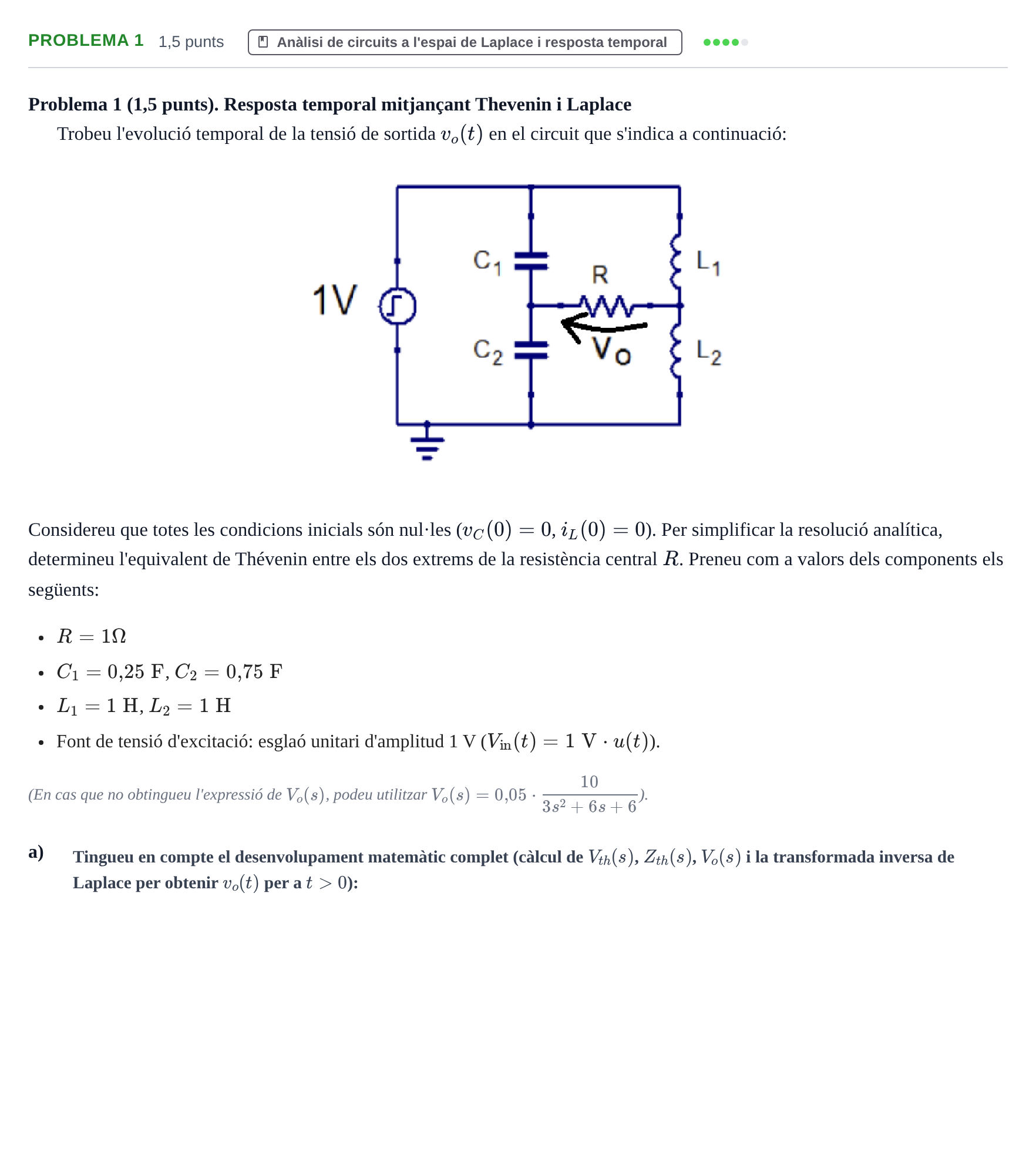 Enunciado: Problema 1 · Electrónica UB 2017