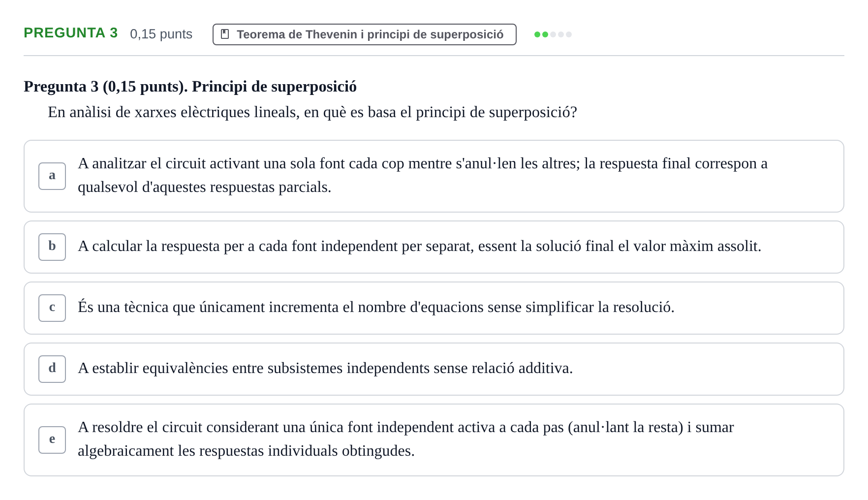 Enunciado: Pregunta 3 · Electrónica UB 2015