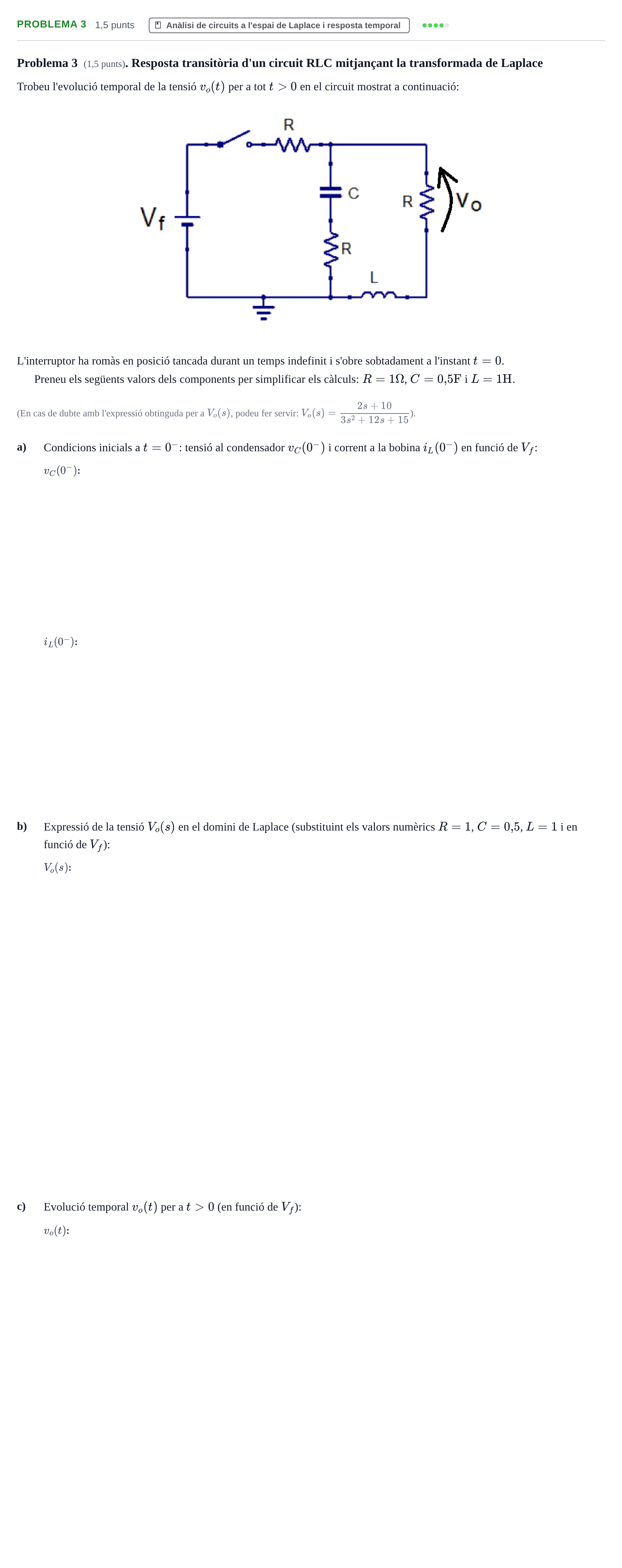 Enunciado: Problema 3 · Electrónica UB 2016