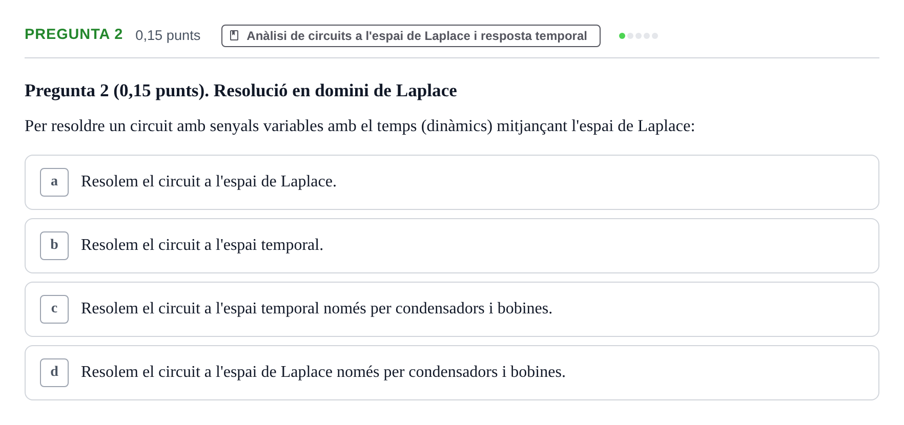 Enunciado: Pregunta 2 · Electrónica UB 2014