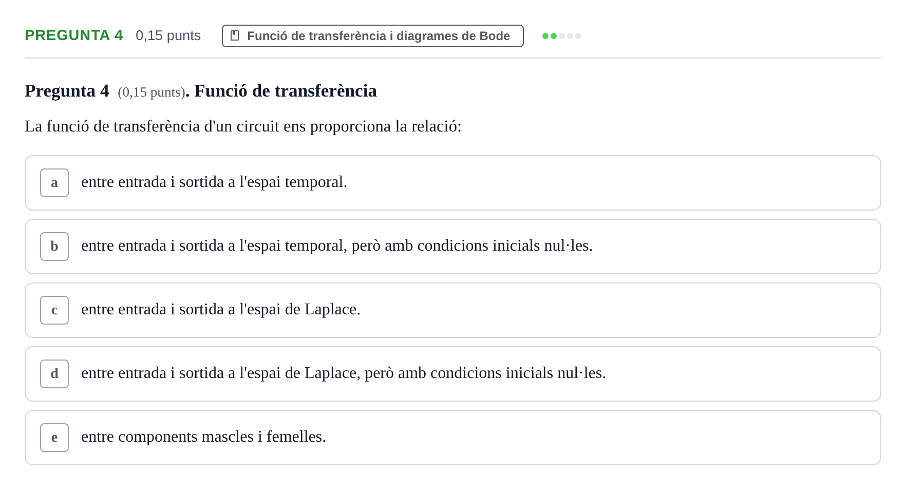 Enunciado: Pregunta 4 · Electrónica UB 2014