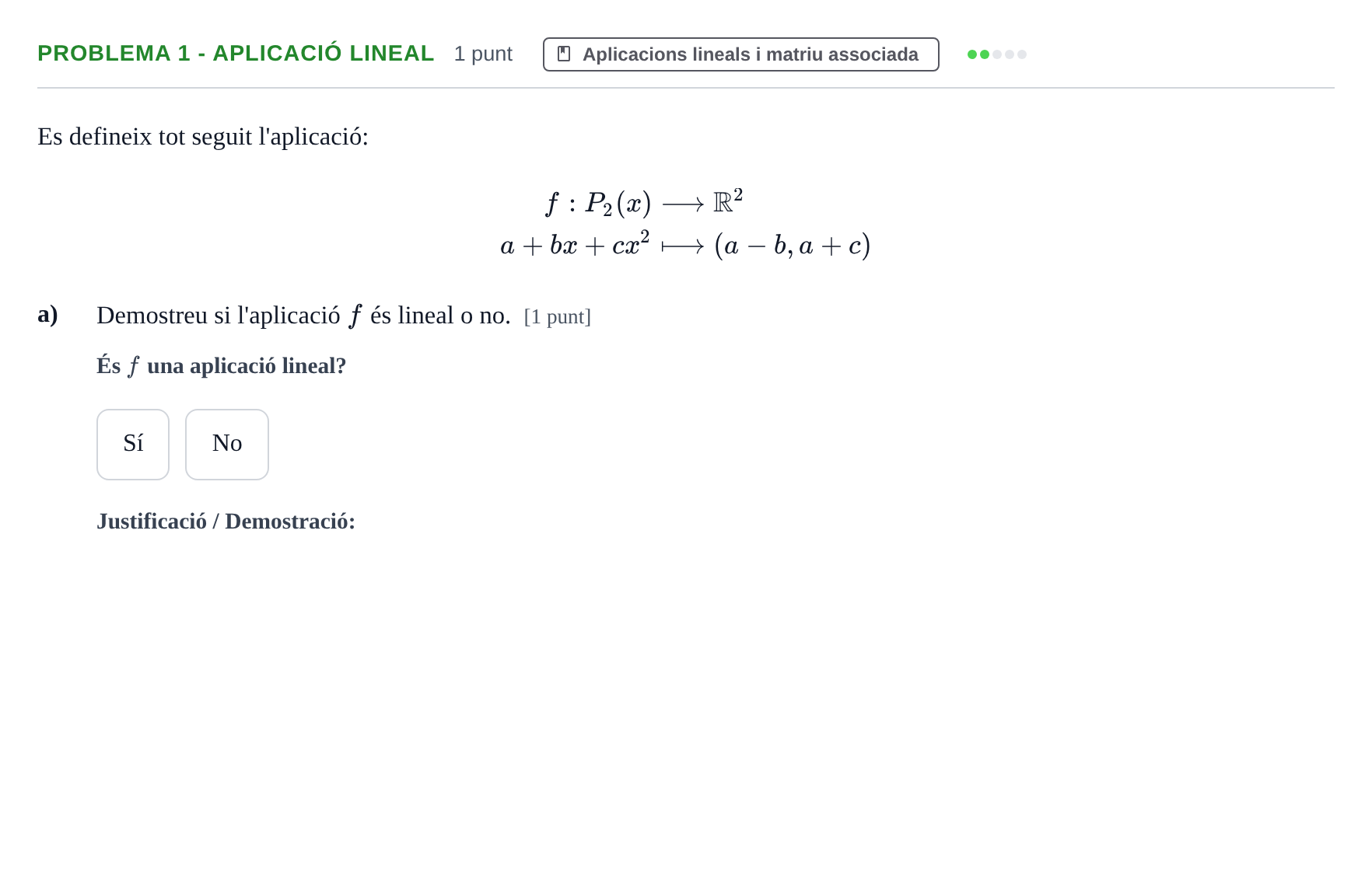 Enunciado: Problema 1 - Aplicació lineal · Álgebra Lineal UB 2013