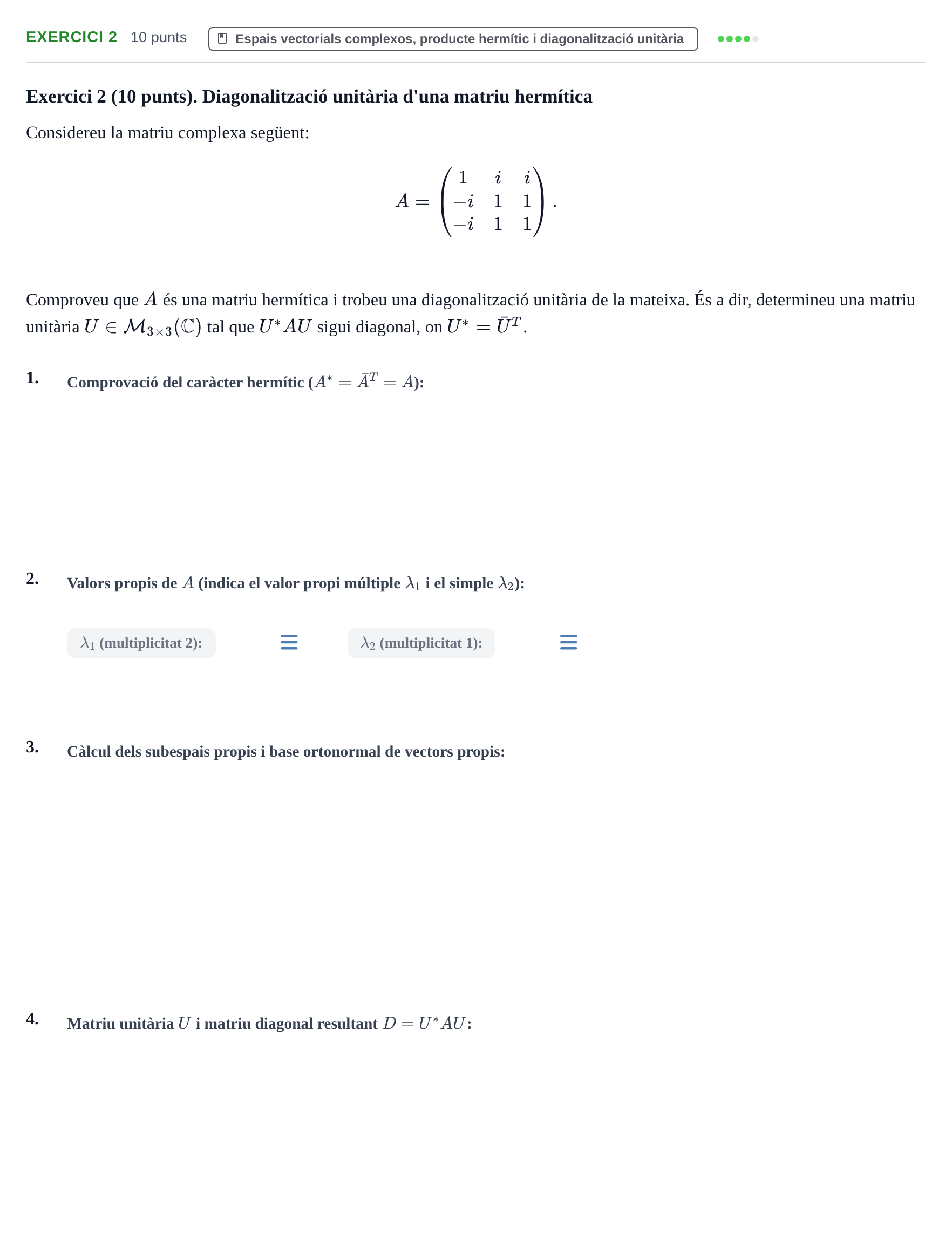 Enunciado: Exercici 2 · Matemáticas I UB 2019