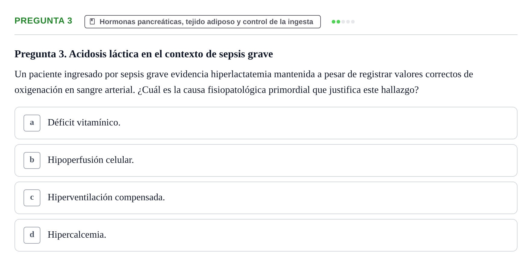 Enunciado: Pregunta 3