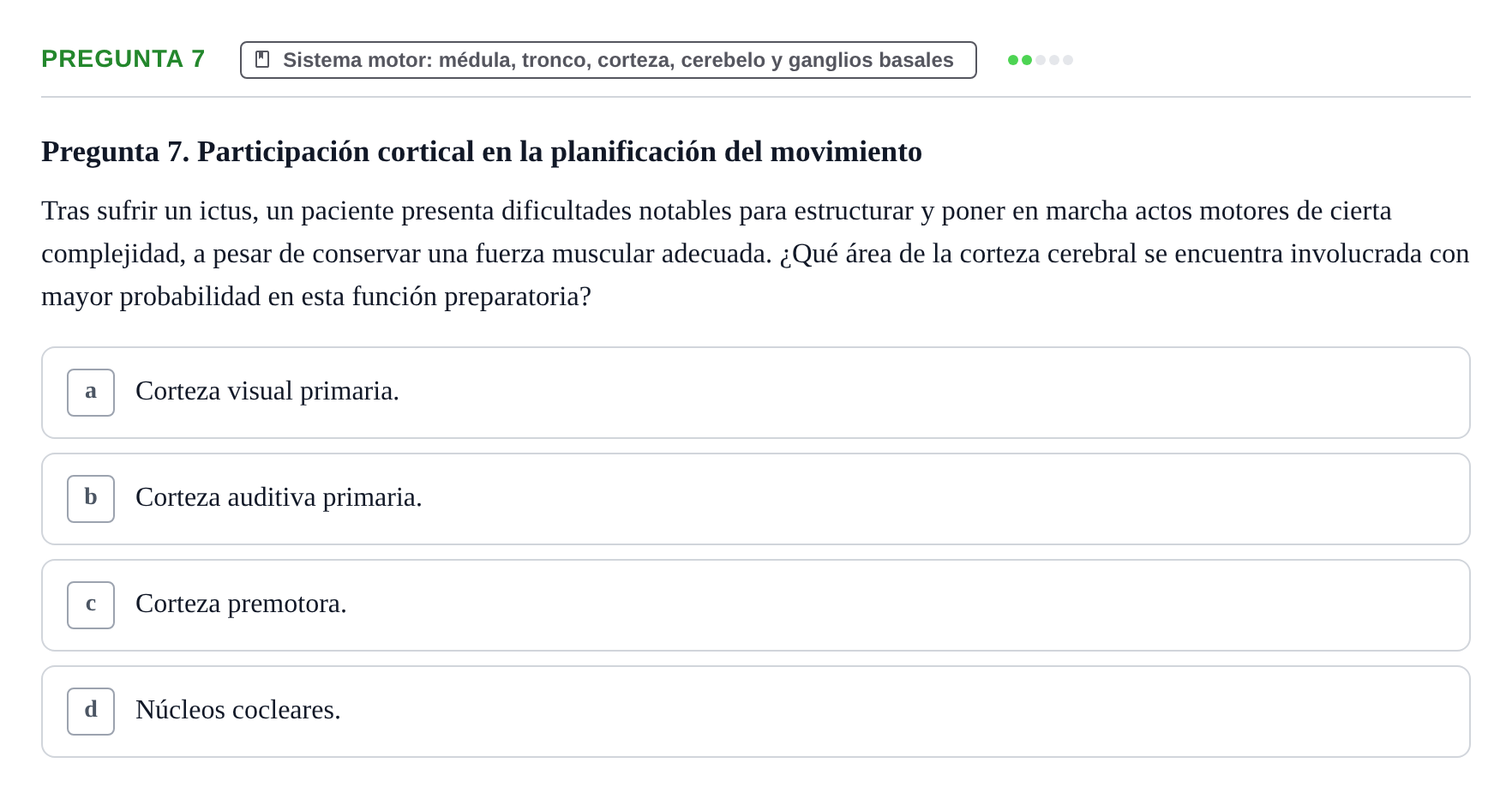 Enunciado: Pregunta 7