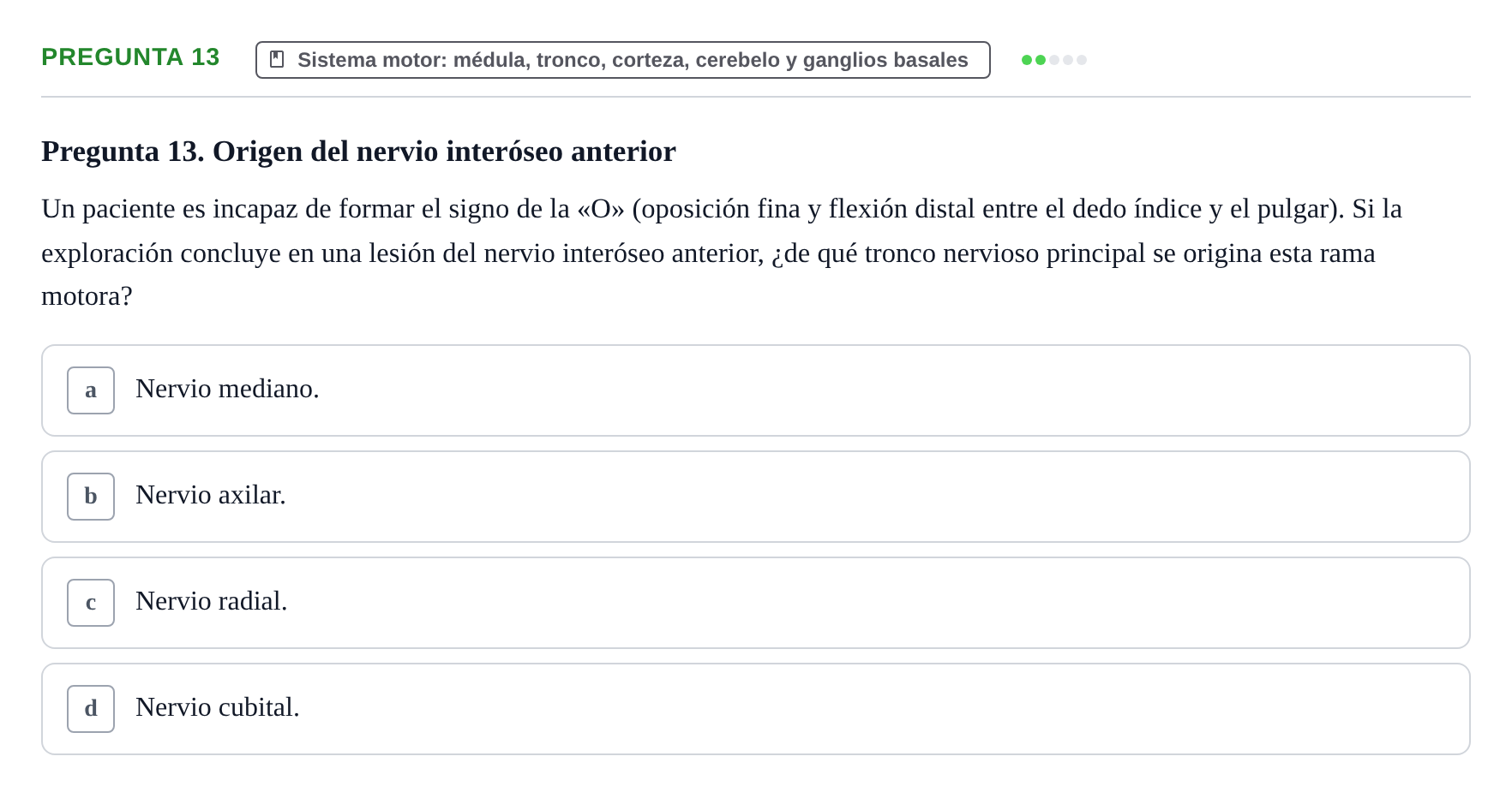 Enunciado: Pregunta 13