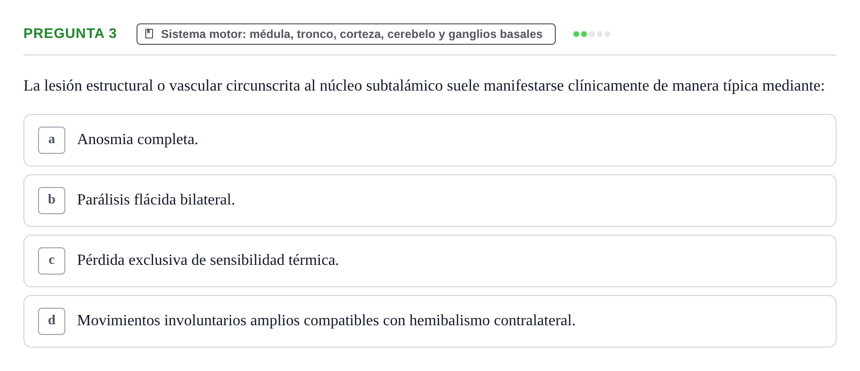 Enunciado: Pregunta 3