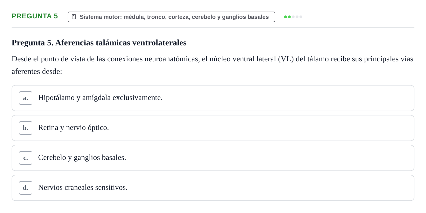 Enunciado: Pregunta 5