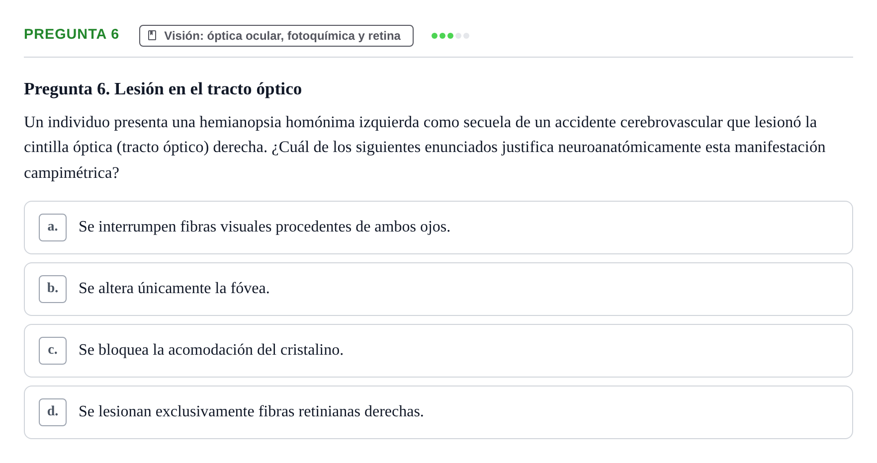 Enunciado: Pregunta 6