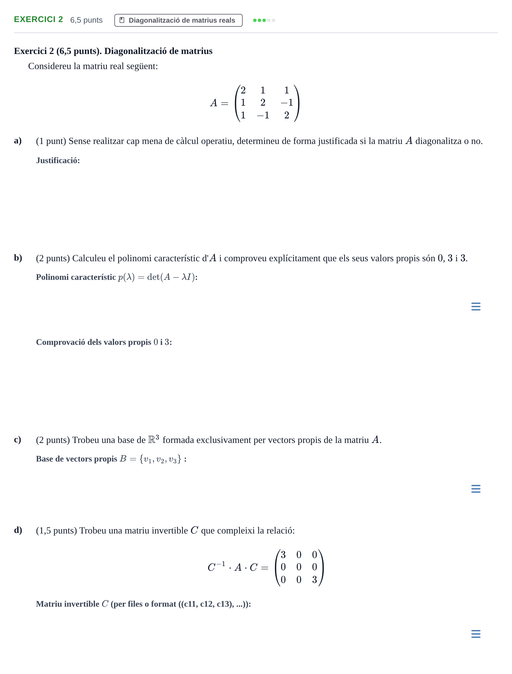 Enunciado: Exercici 2 · Matemáticas I UB 2020