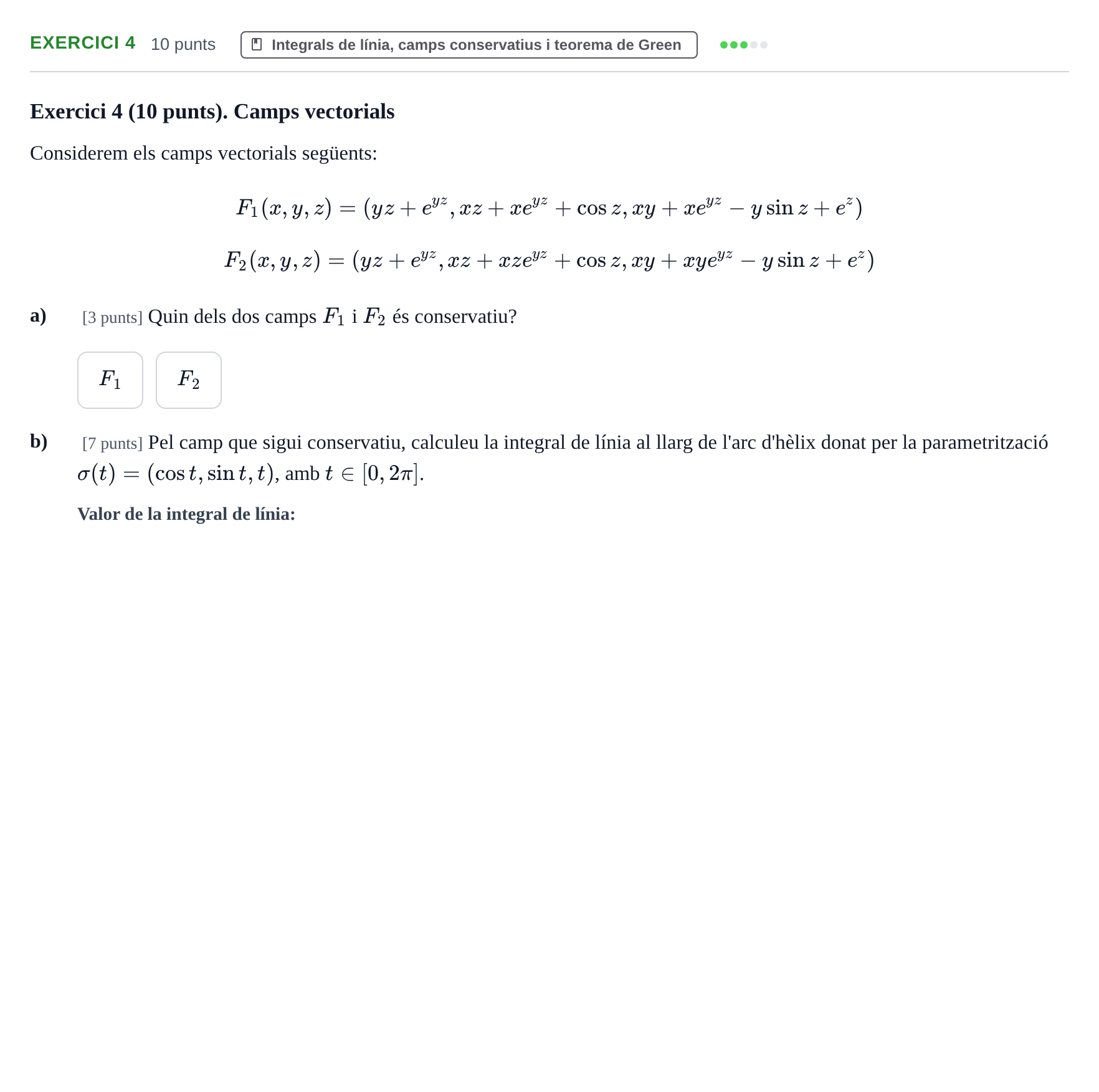 Enunciado: Exercici 4 · Matemáticas I UB 2018