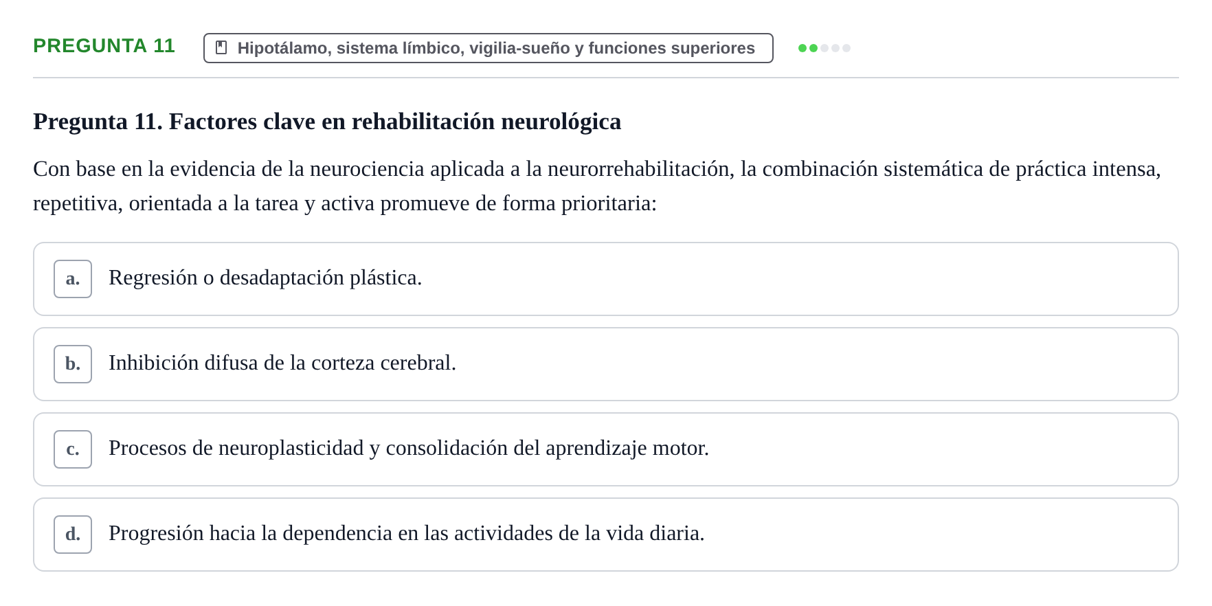 Enunciado: Pregunta 11