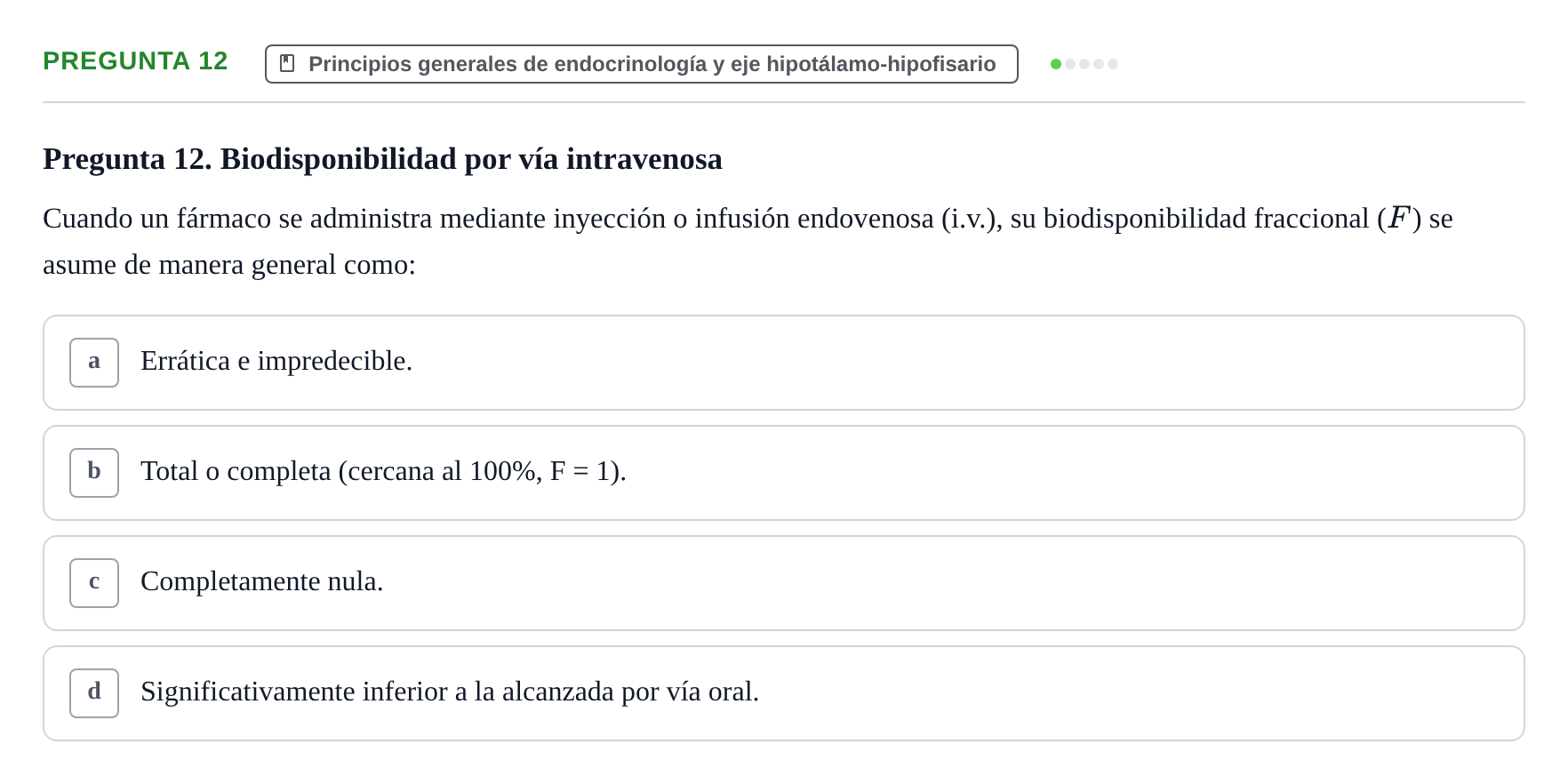 Enunciado: Pregunta 12