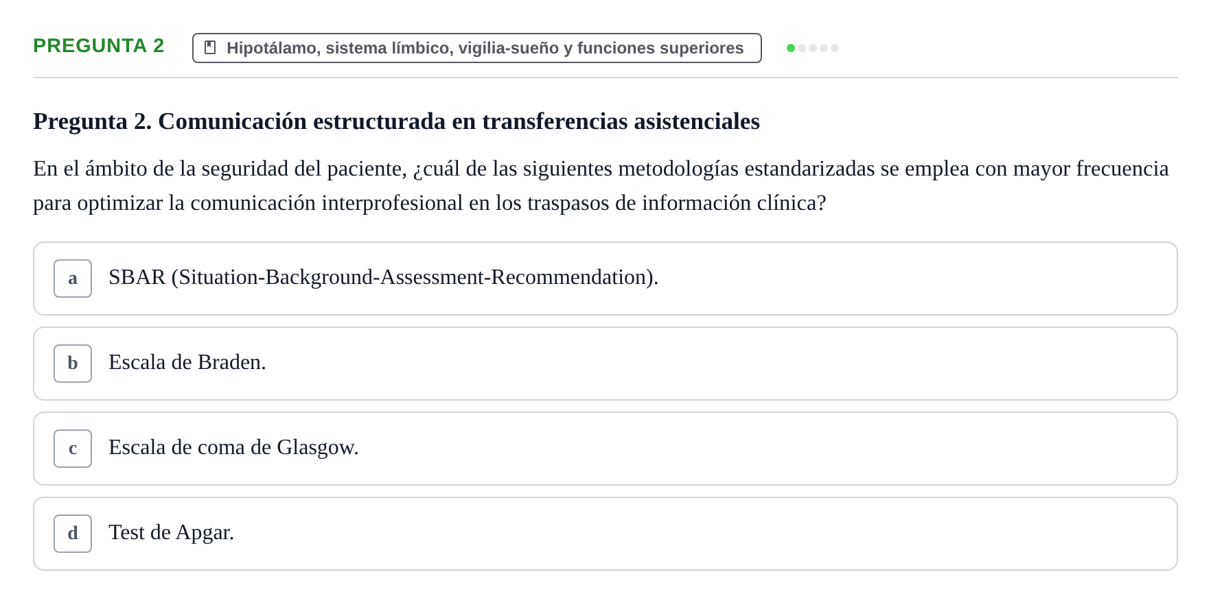 Enunciado: Pregunta 2
