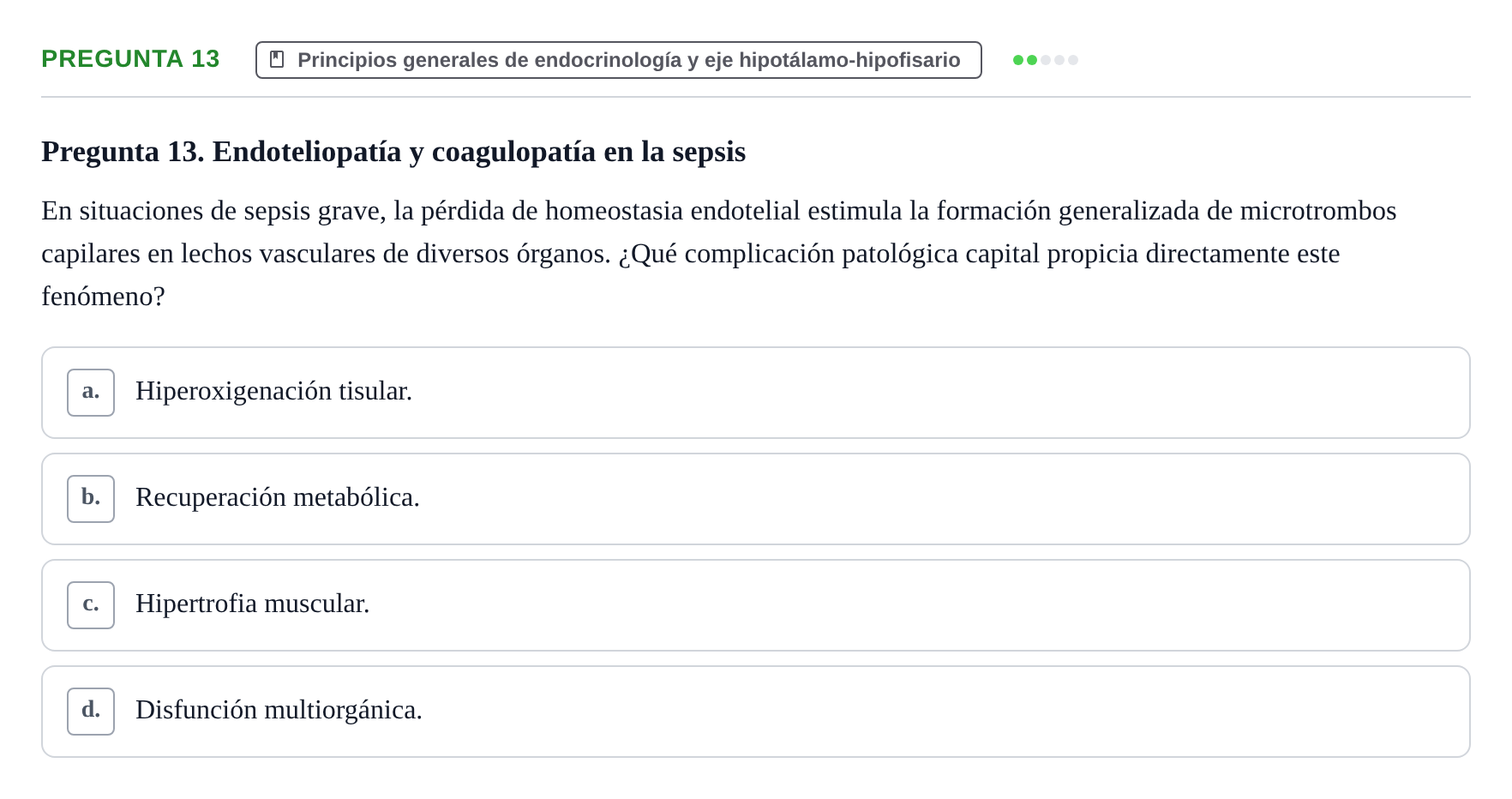 Enunciado: Pregunta 13