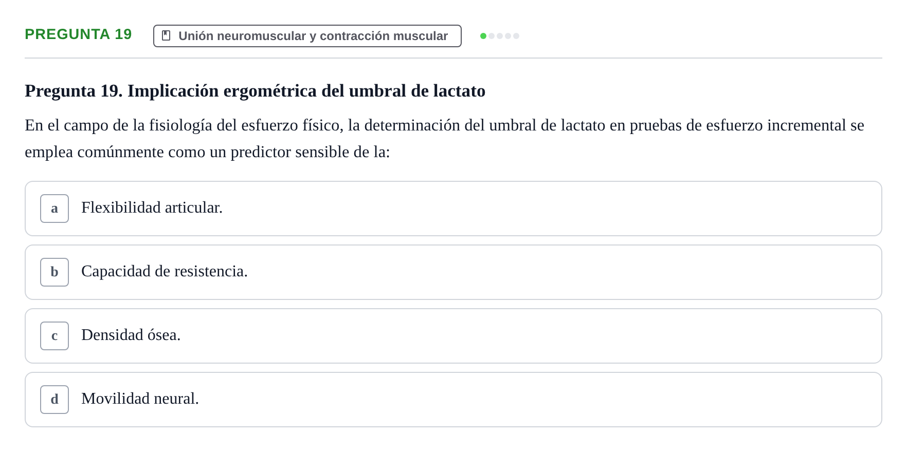 Enunciado: Pregunta 19