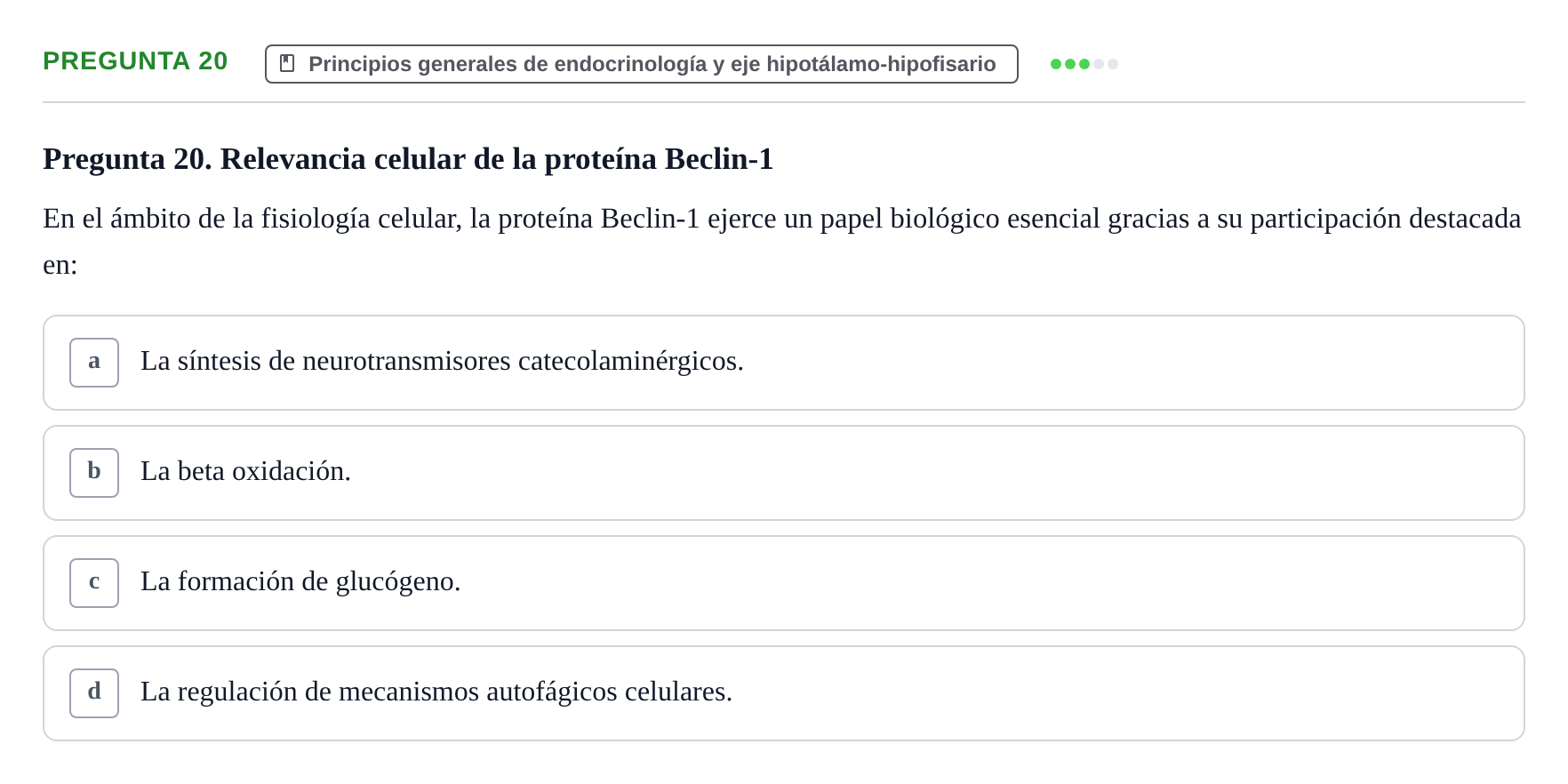 Enunciado: Pregunta 20