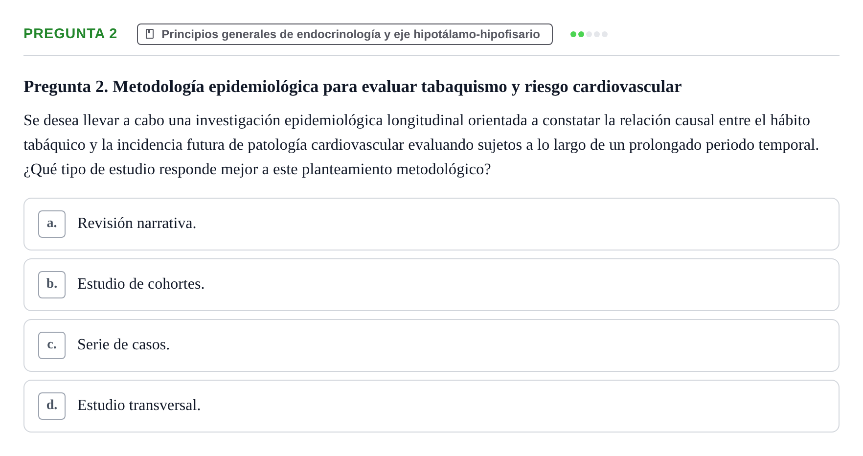 Enunciado: Pregunta 2