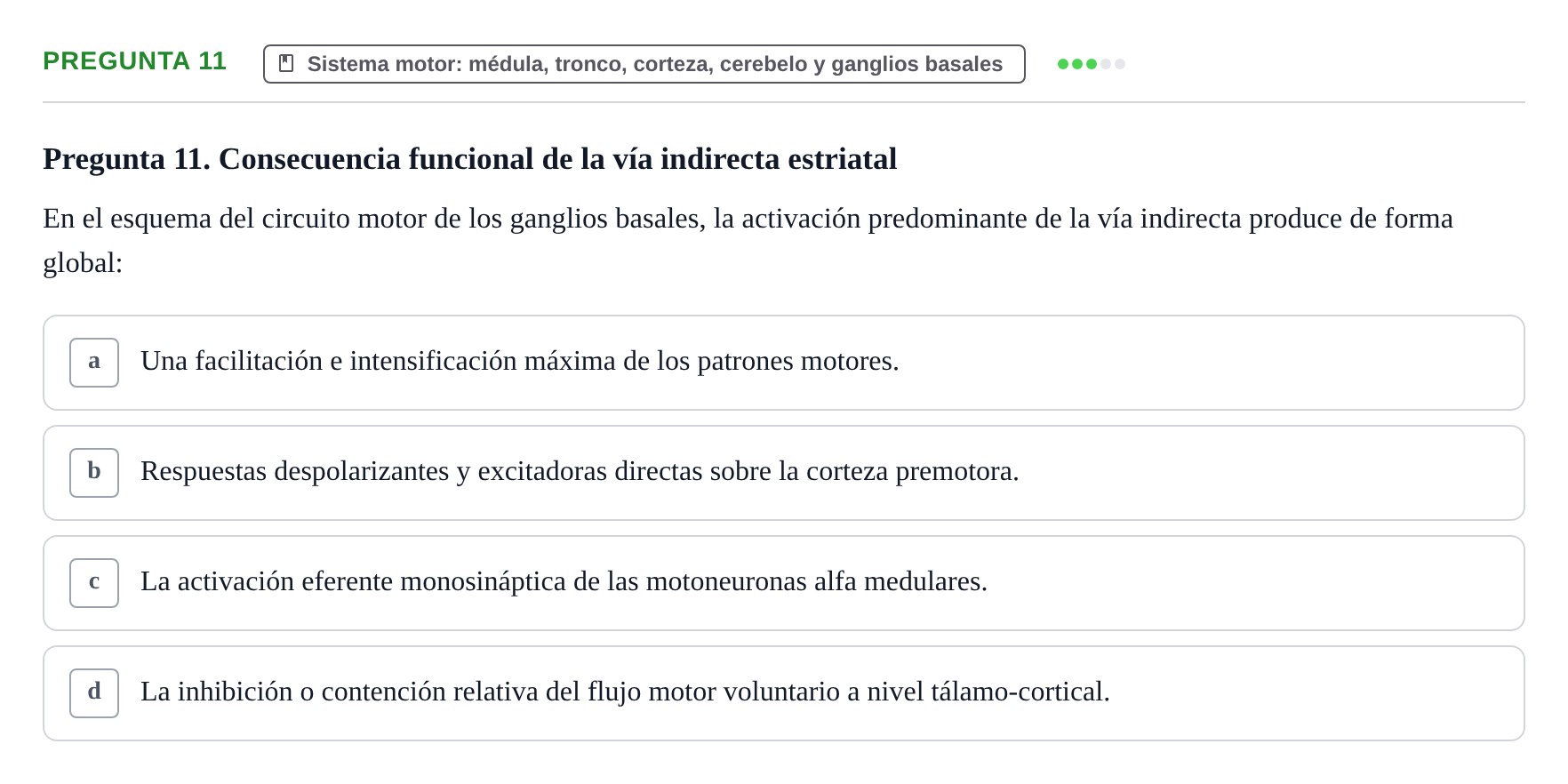 Enunciado: Pregunta 11