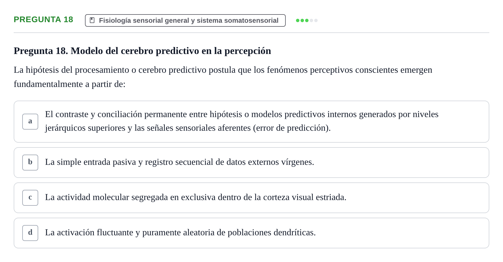 Enunciado: Pregunta 18