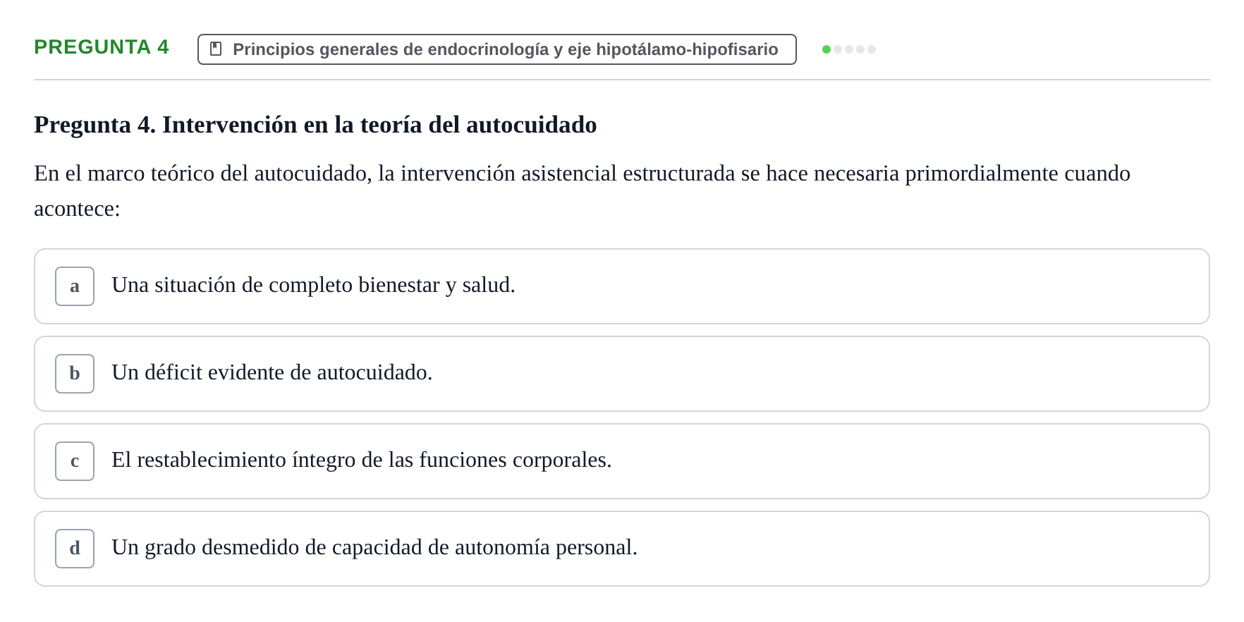 Enunciado: Pregunta 4