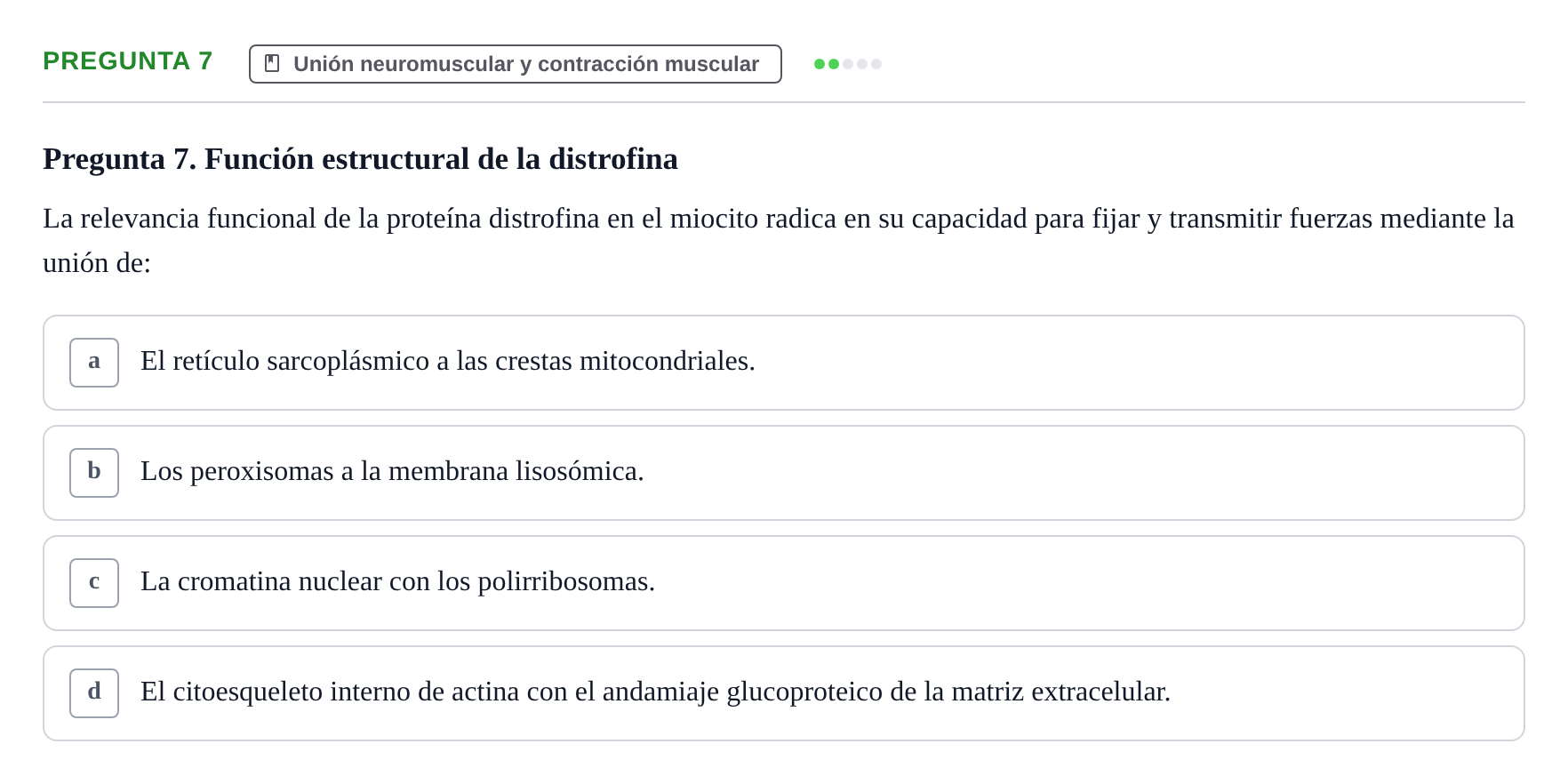 Enunciado: Pregunta 7