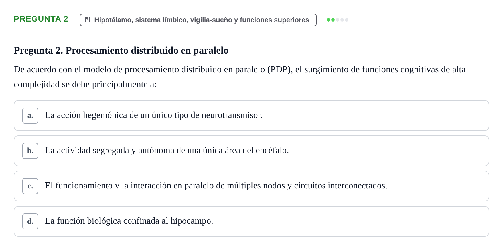 Enunciado: Pregunta 2