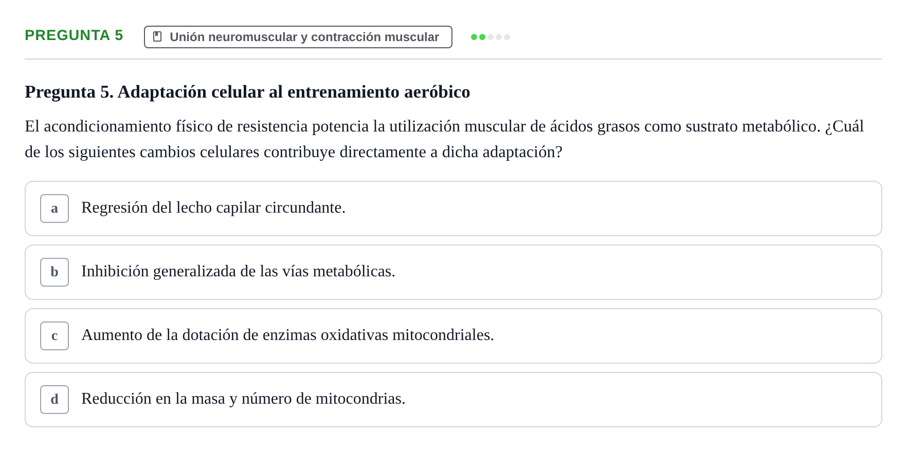 Enunciado: Pregunta 5