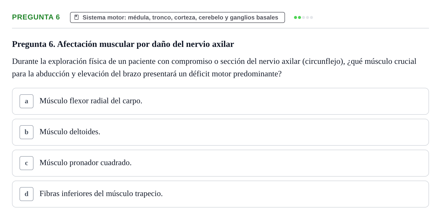 Enunciado: Pregunta 6