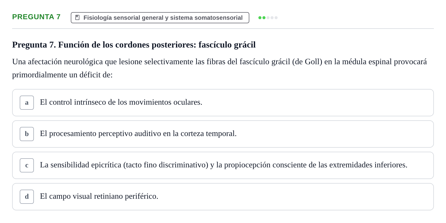 Enunciado: Pregunta 7